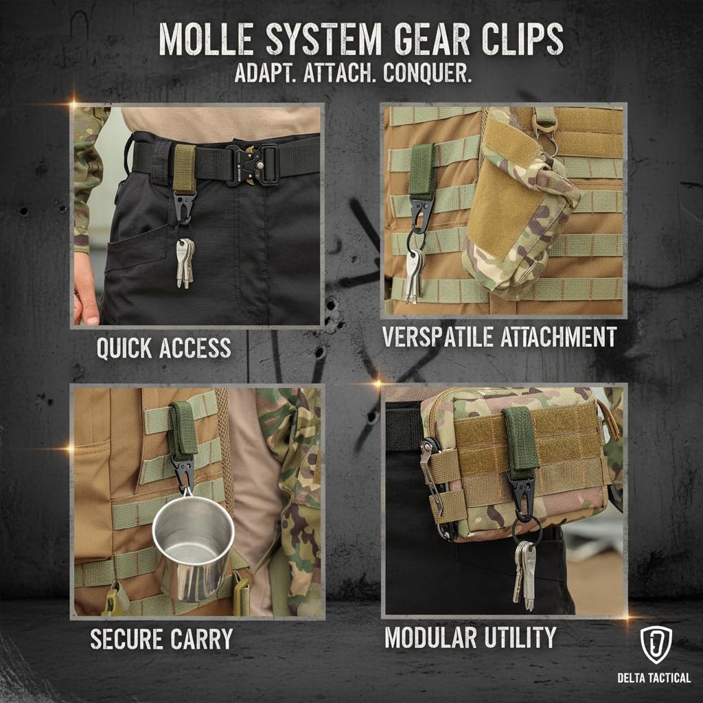 KingMoore 3 Pack Tactical Belt for EDC Battle Military Utility Combat Gear with Heavy-Duty Quick-Release Metal Buckle - Image 7