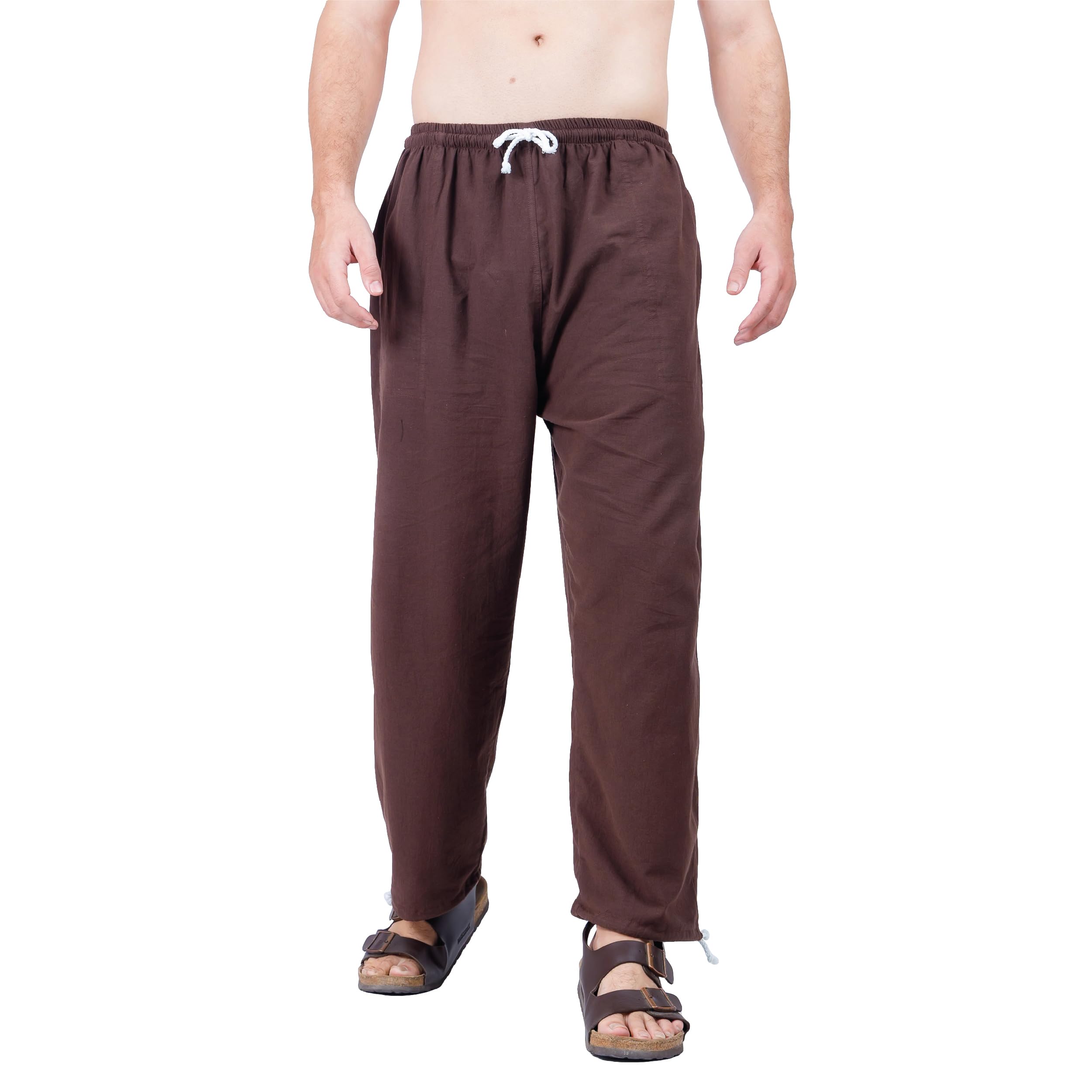 Baggy Sweatpants Men Cotton, Drawstring Lounge Pants, Relaxed Fit, Ideal for Comfort