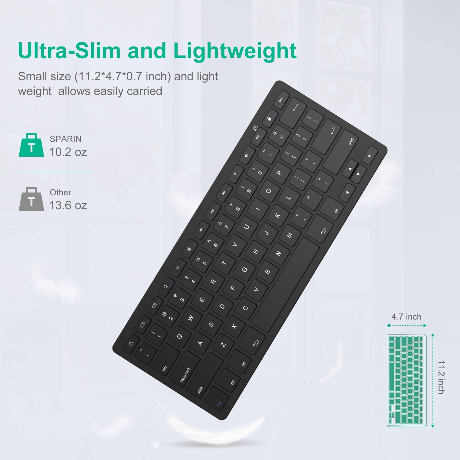 SPARIN Bluetooth Keyboard for Samsung Galaxy Tab A9 Plus/S10+/S9 FE/S9+/S6 Lite/... 7 71ZzTqY5QwL. AC SL1500