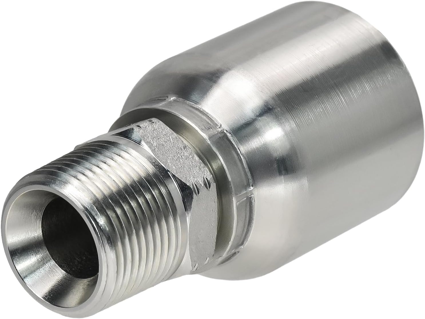 Hydraulic Hose Fittings Hose x Male NPT Pipe 10 Pack (3/4" Hose x 3/4" Male NPT Pipe)