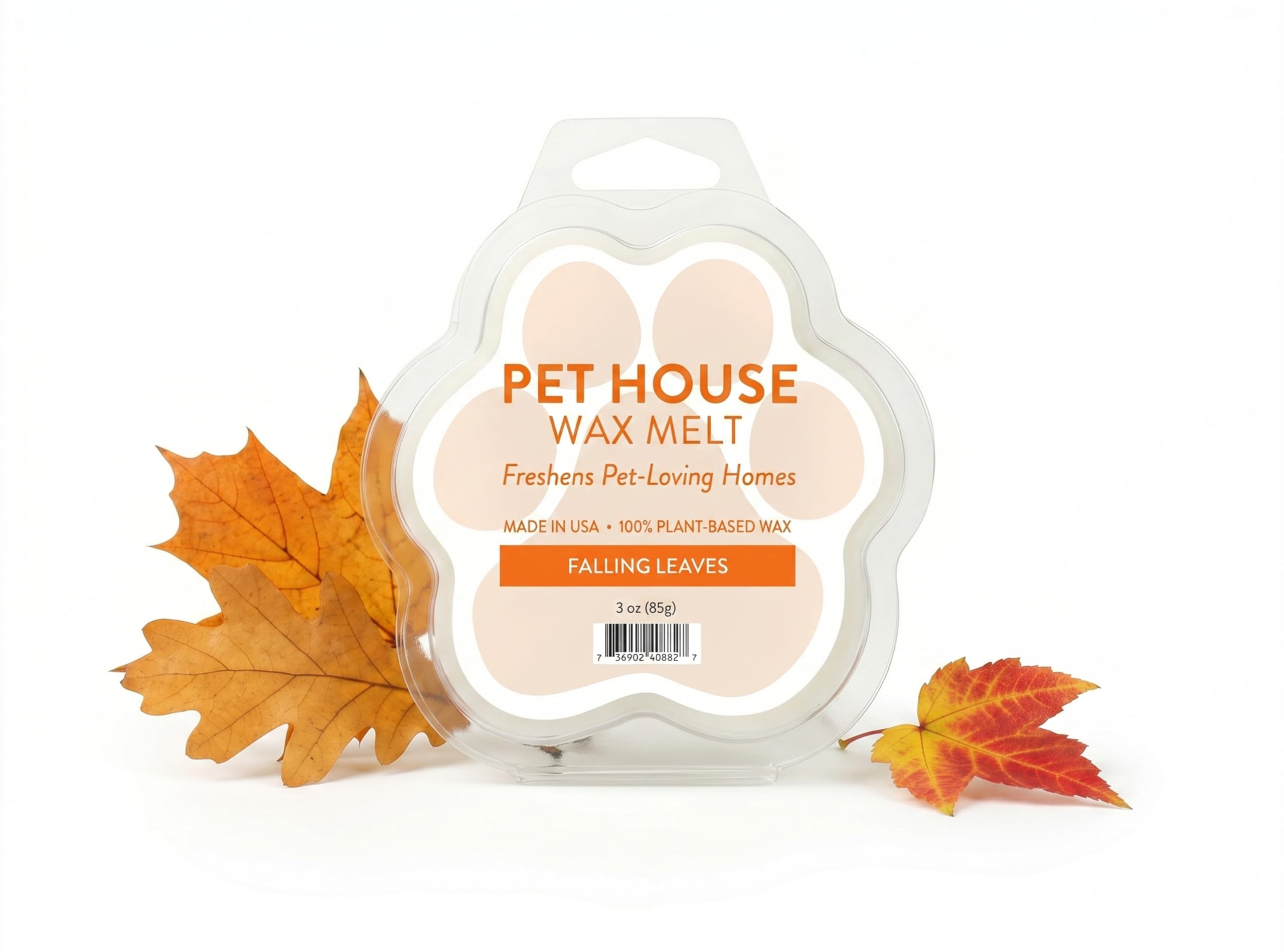 Falling Leaves Wax Melts for Warmer Plant-Based Wax, 2 Pack Pet House