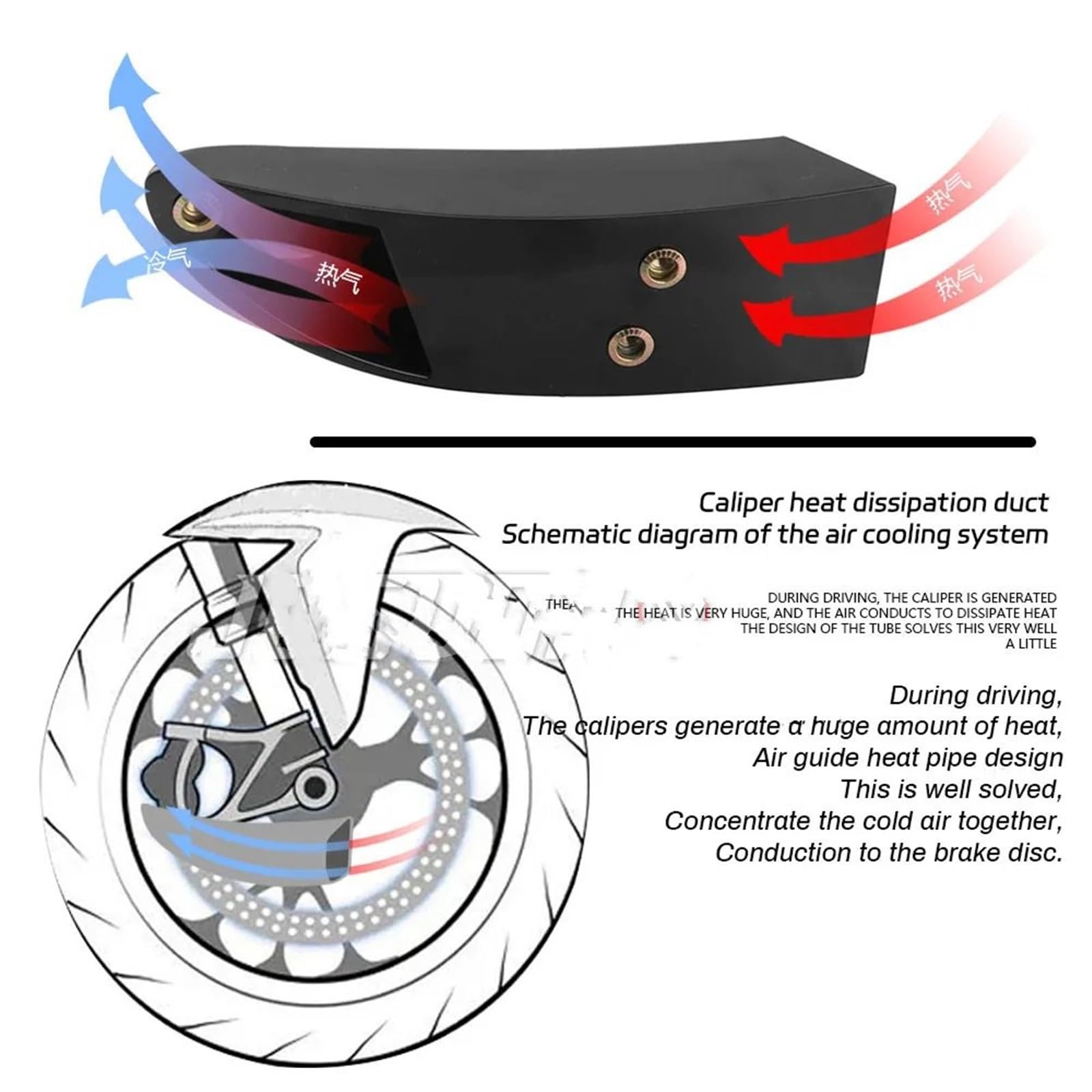 Conductos de refrigeración de aire de pinza Cubierta de radiador de pinza delantera de motocicleta, compatible con Ducati XDIAVEL S, XDIAVEL 1199, Panigale 1299 y Hypermotard 796.(Matte Black)