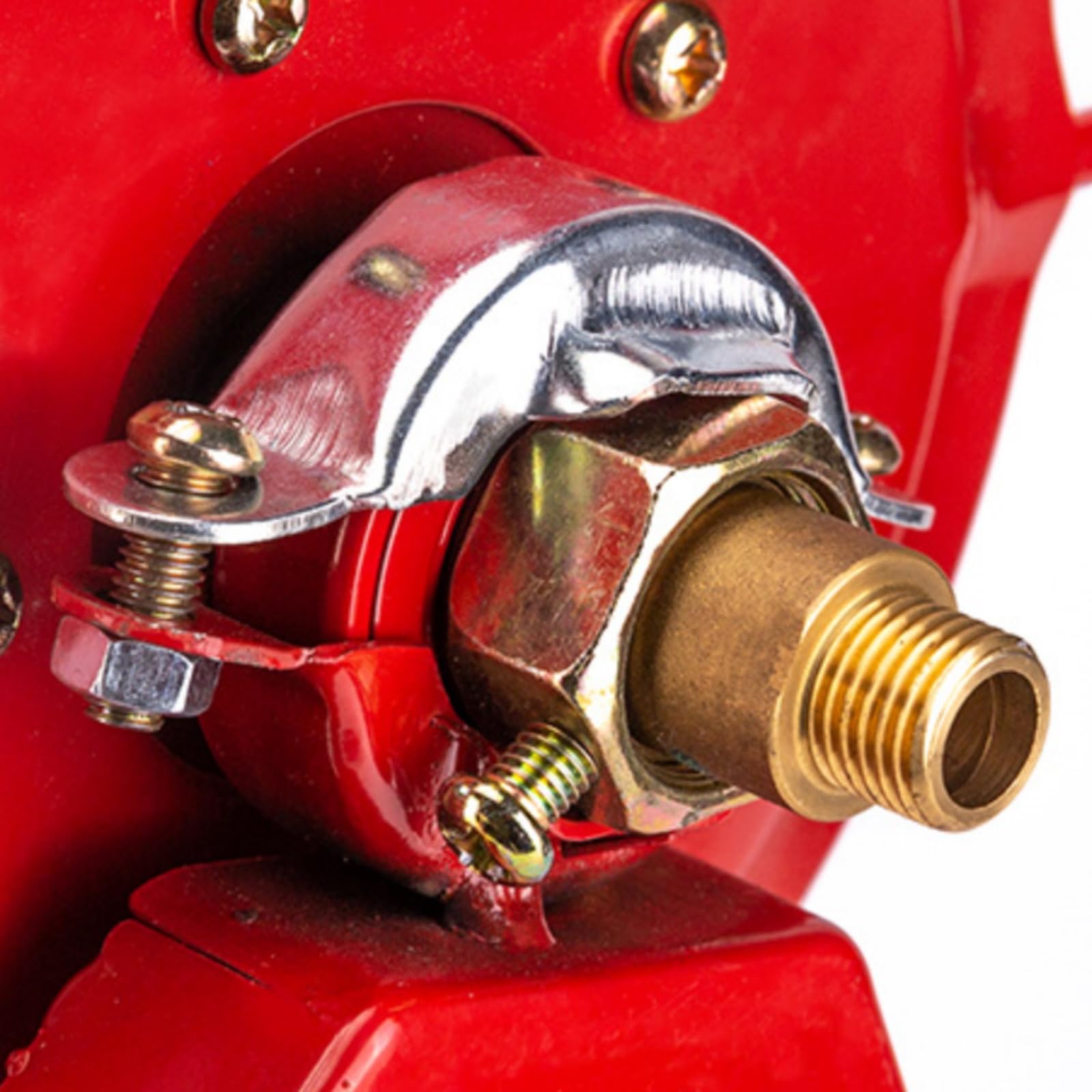 Avvolgitubo Agricolo Carrello Avvolgitubo Bobina Supporto Manuale con Ruote Circolari Base Triangolare Antiribaltamento Adatto per Attrezzatura Agricola Cortile Orto, Rosso, 300 Metri