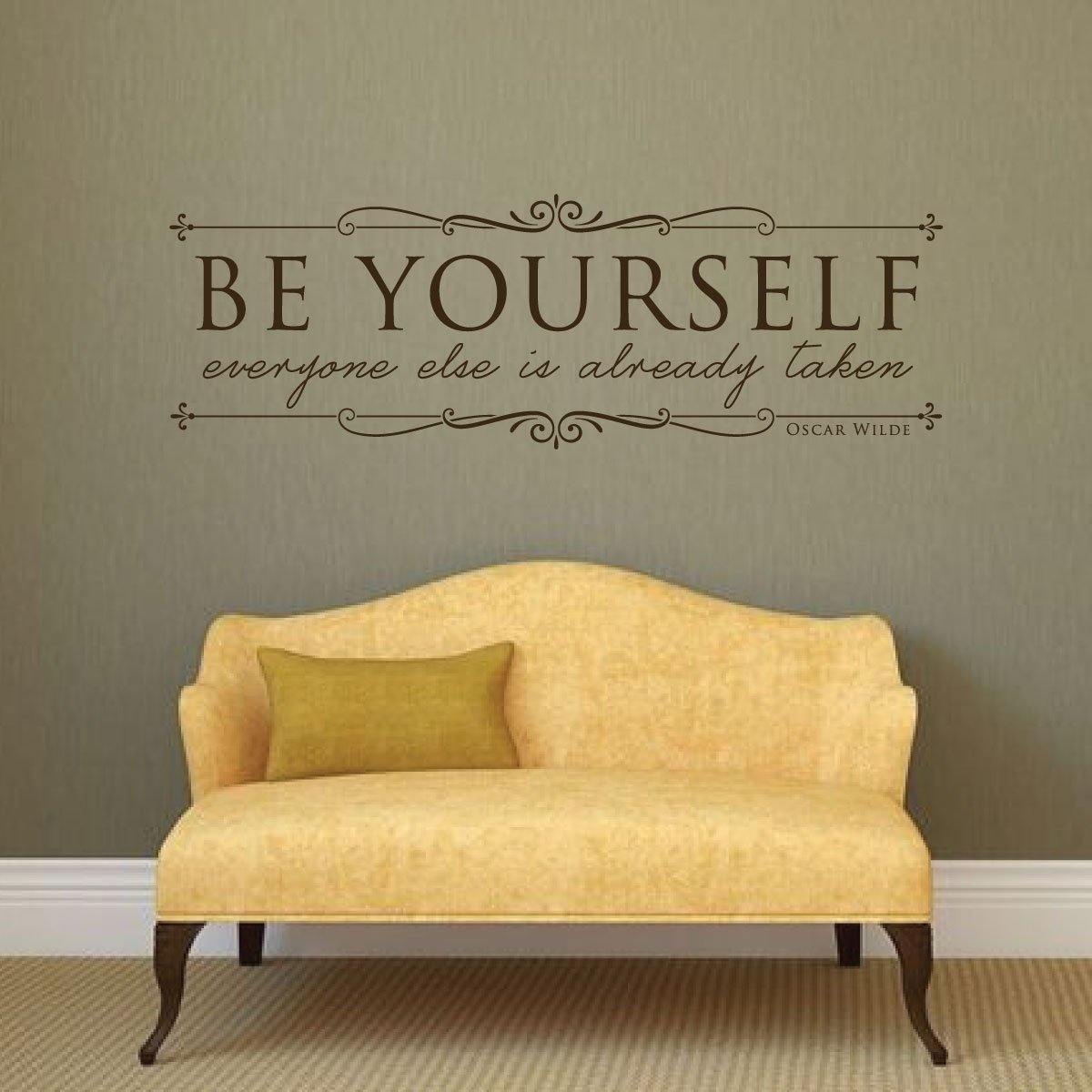 Be Yourself Everyone Else Is Already Taken Decal Oscar Wilde Motivational Quote