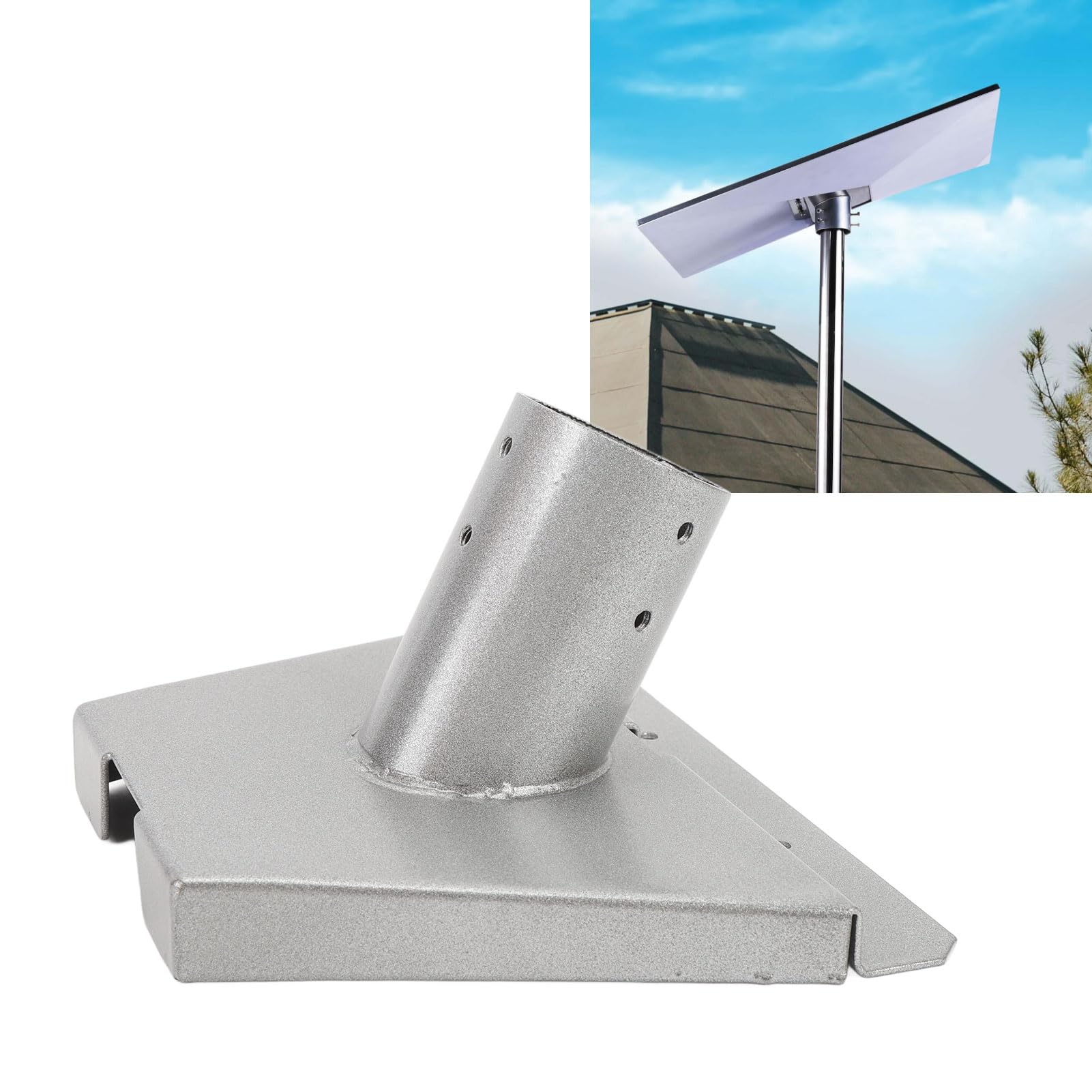 Adaptateur de Tuyau Gen 3, pour Antenne Parabolique Standard Gen 3, Support sur Poteau Plaque de Montage V3, Montage sur Toit
