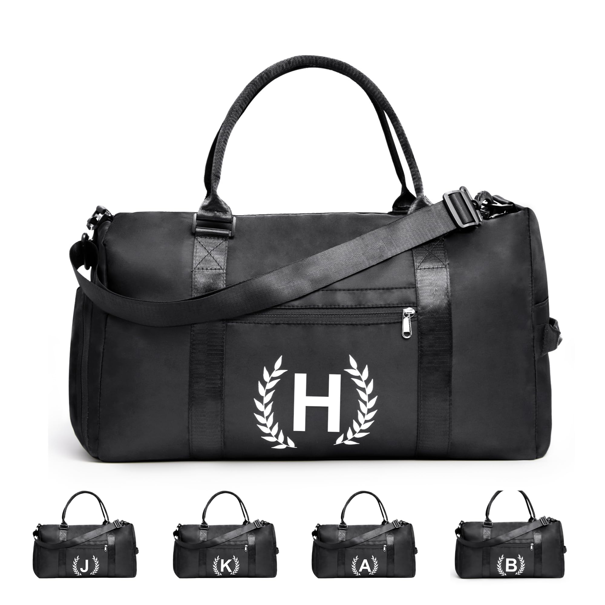 Gym Bag for Women & Men, Fitness Workout Sports Travel Duffle Bag with Wet Pocket & Shoes Compartment, Great Present for Gym Lovers