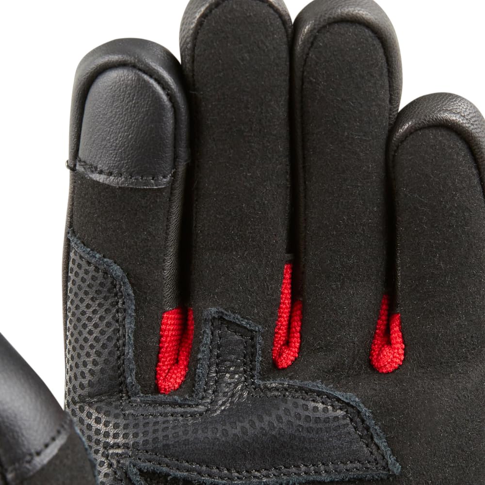 KSK Gants Été VERAO Gants Moto, Scooter Noir et rouge