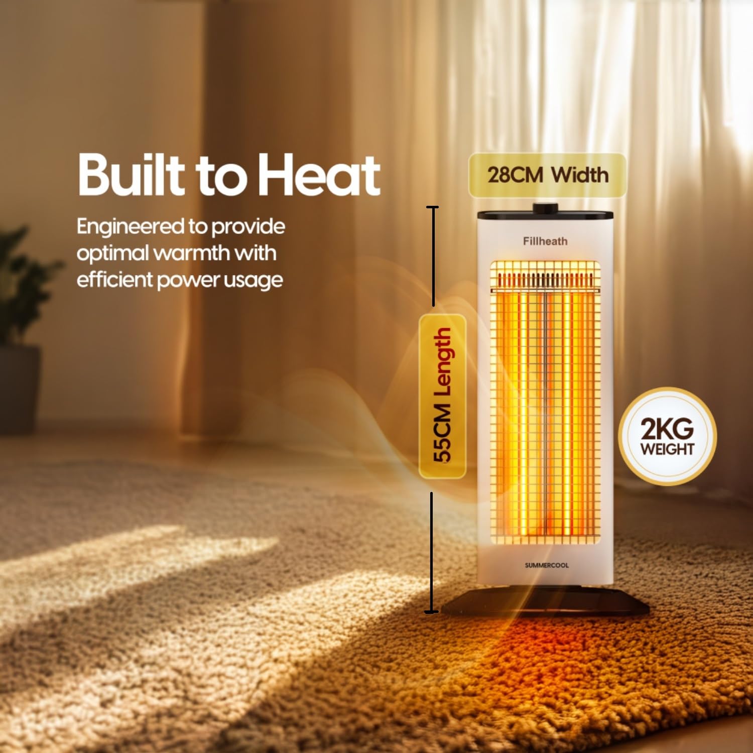 Summercool Room Heater - Fast & Safe Heating -3