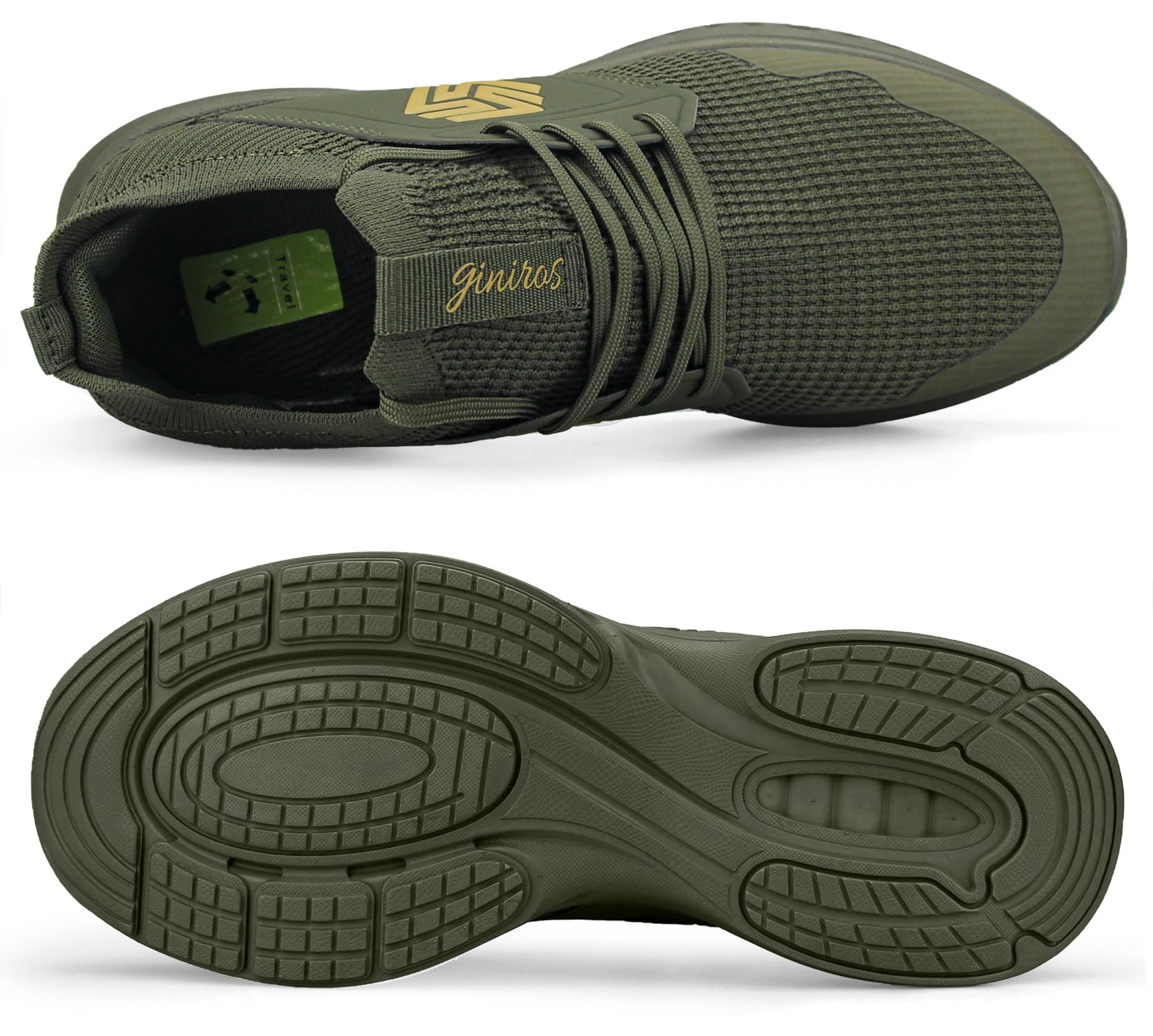 Giniros Sneakers Uomo Scarpe Running Ginnastica Corsa Camminata Leggere Traspiranti Casual Sportive Palestra Trekking Tennis Trail Mesh Basket Comode Outdoor Fitness Jogging Lavoro Scarpe