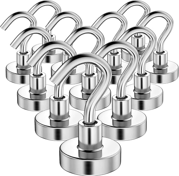 MIN CI 12Pack Hooks Heavy Duty,35lb+ Strong Wall