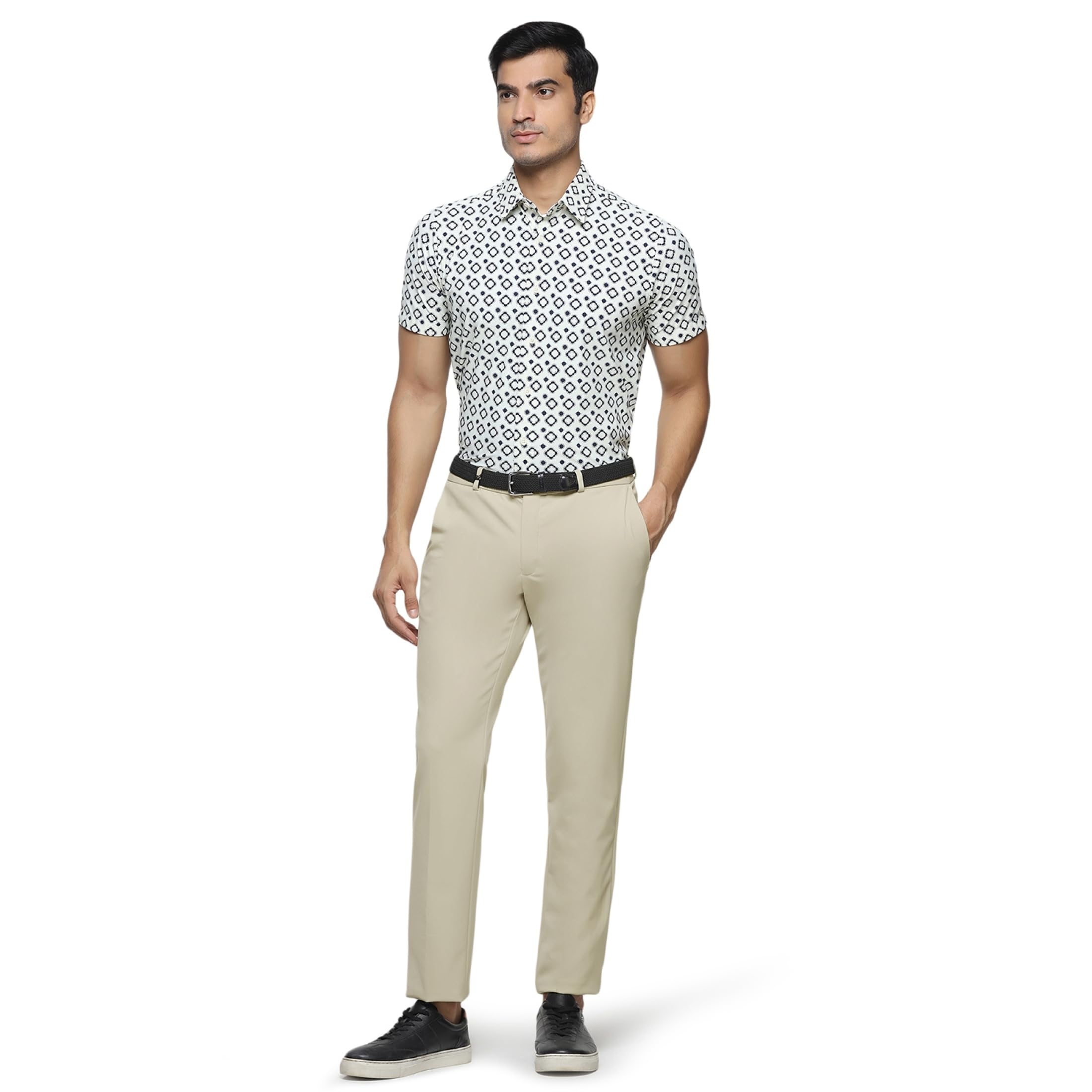 blackberrys Men's Nylon Blend Solid Slim Fit Casual Trousers-picture-10