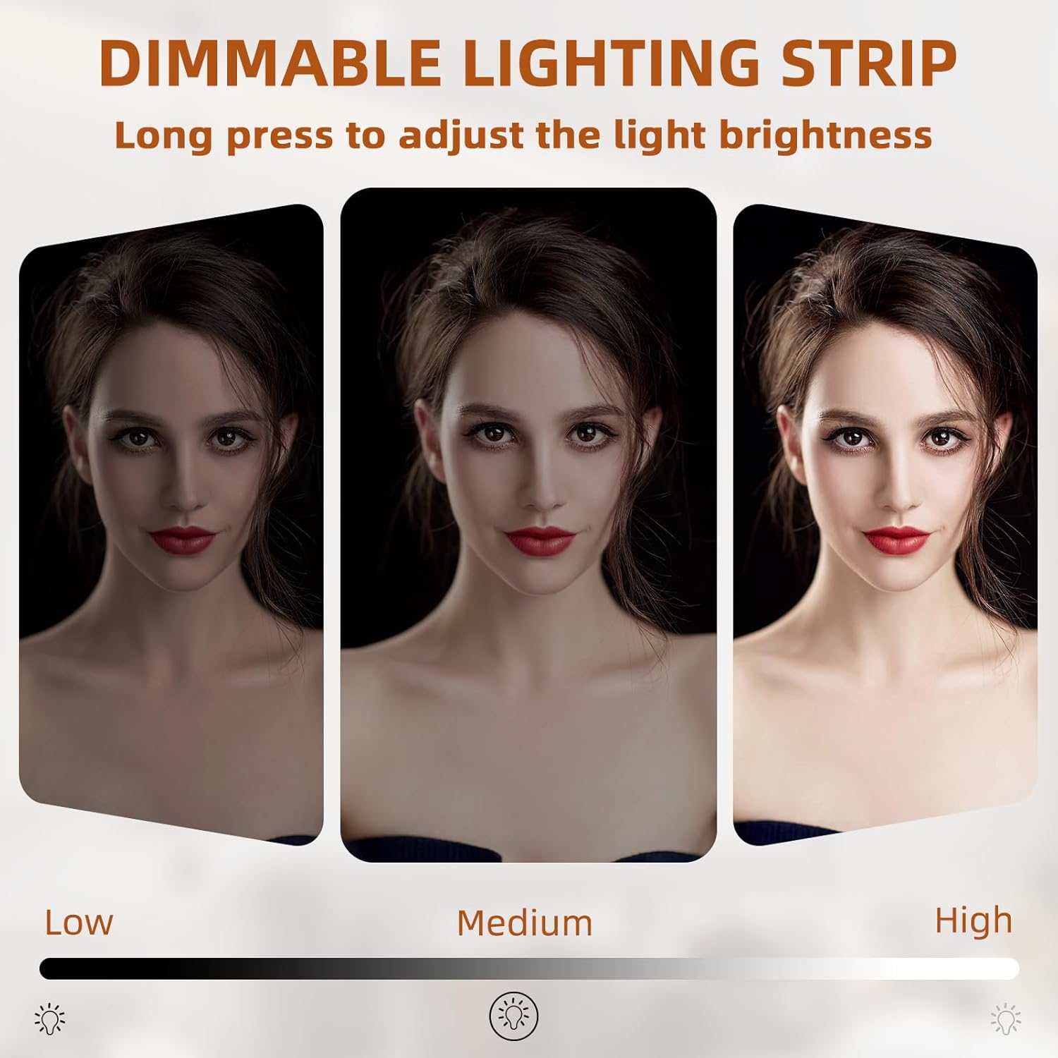 VANITII Vanity Mirror with Lights and 12 G95 Blubs Lights 32"* 23" Large Hollywood Makeup Mirror with Bluetooth Speaker and Wall-Mounted Dimmable 3 Modes Light for Bedroom Desktop