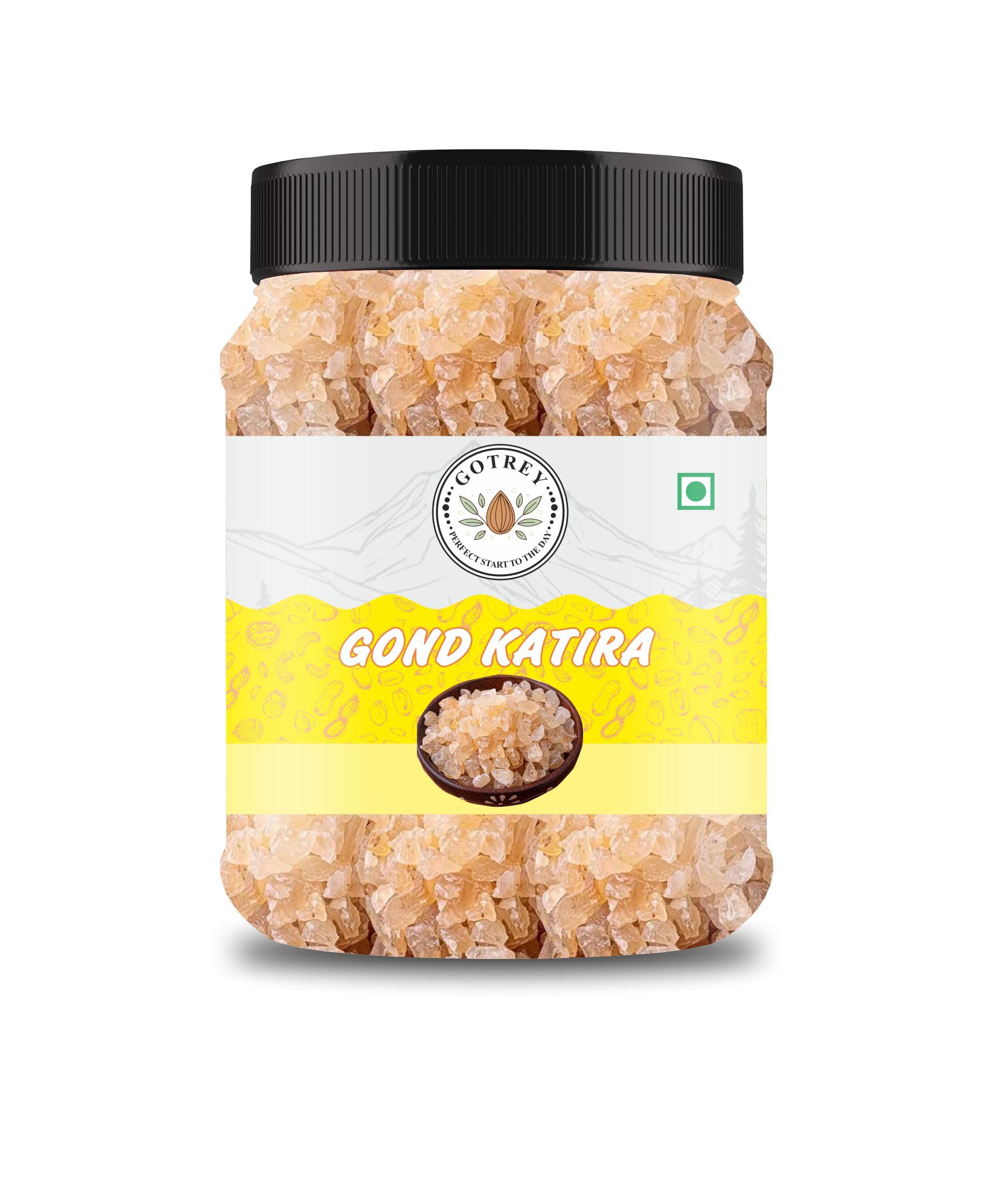Jungle Gond Katira Pure 250 GM Jar Pack | Tragacanth Gum High Cooling Properties kathila gound | Almond Gum Badam Pisin-image-44