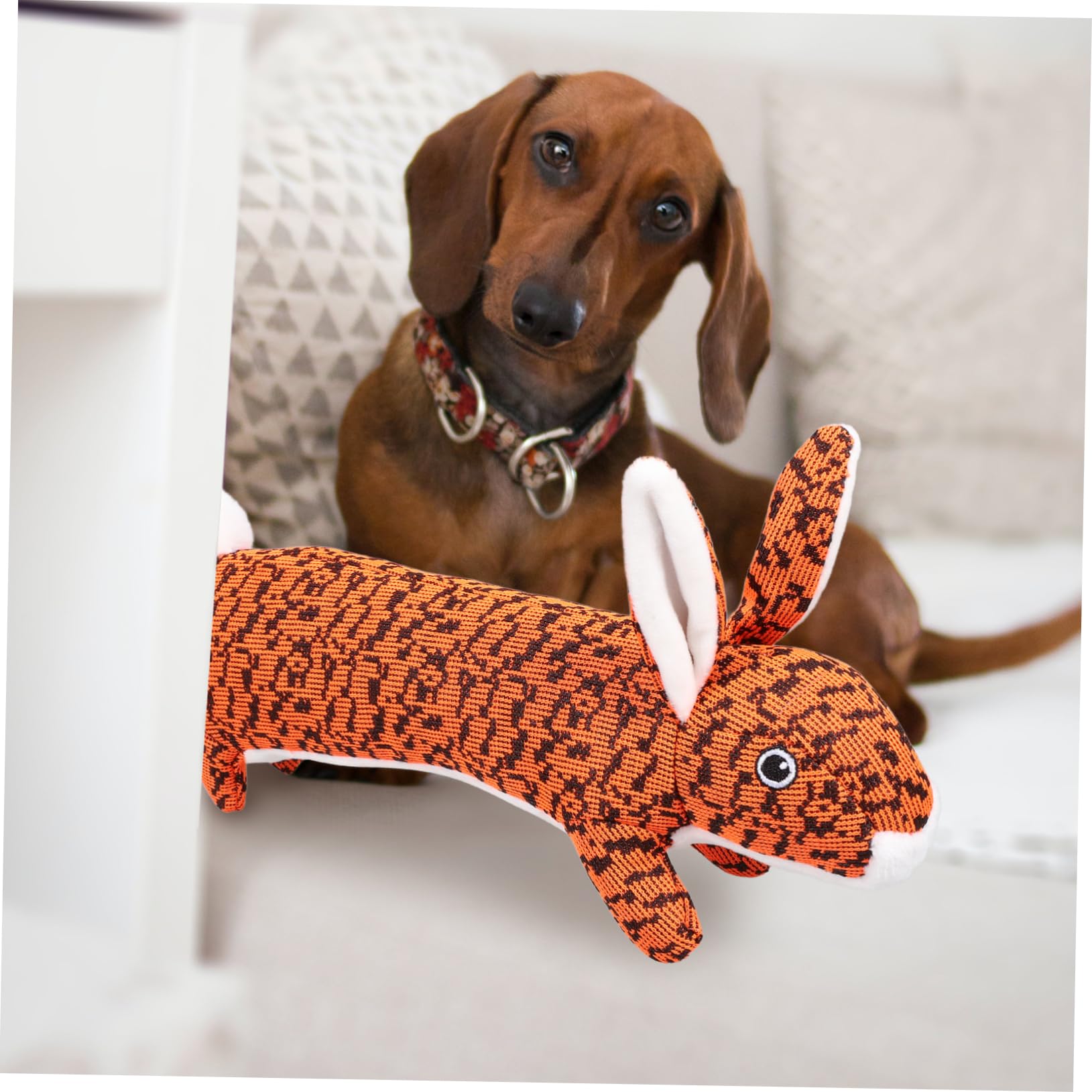 Mipcase 3 Piezas Juguetes Mascotas Juguetes Masticar Juguete Juguete Animal Doméstico Perro Masticar Juguete Pet Squeaky Toy Orange Fly Tejido De Peluche De Juguete Pet Masticar