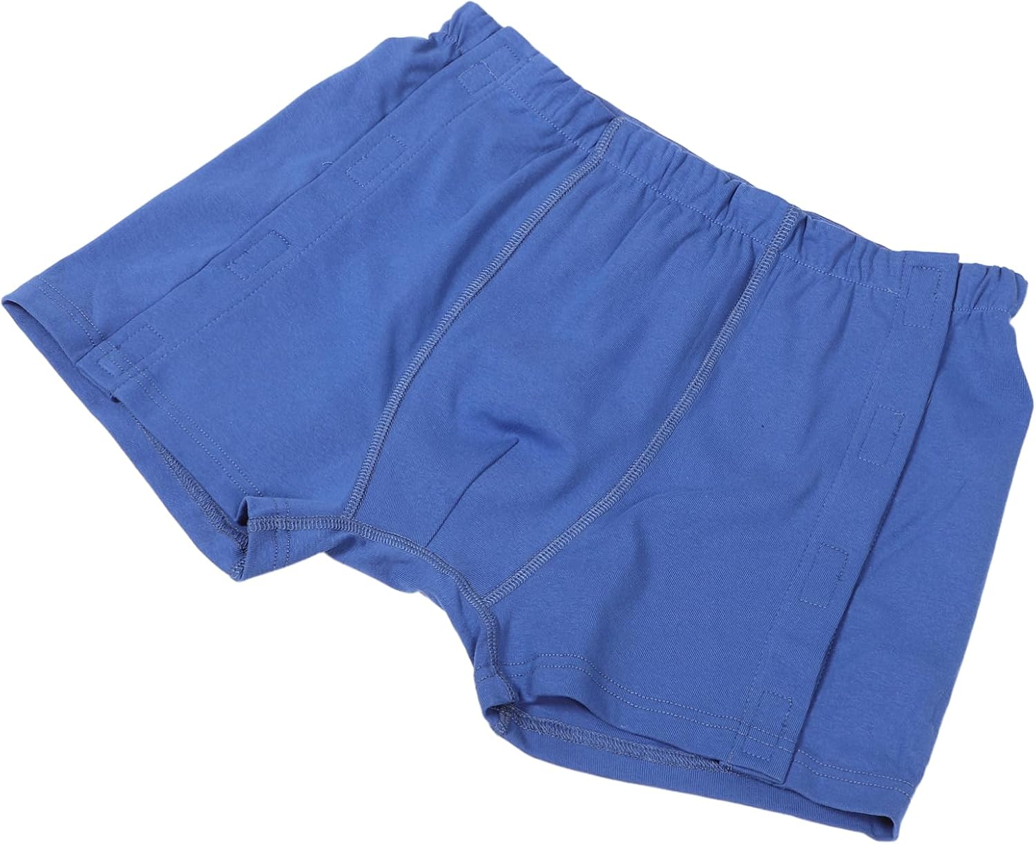 Men's Adaptive Soft Cotton Underwear for and Care Machine Washable Underwear () Blue