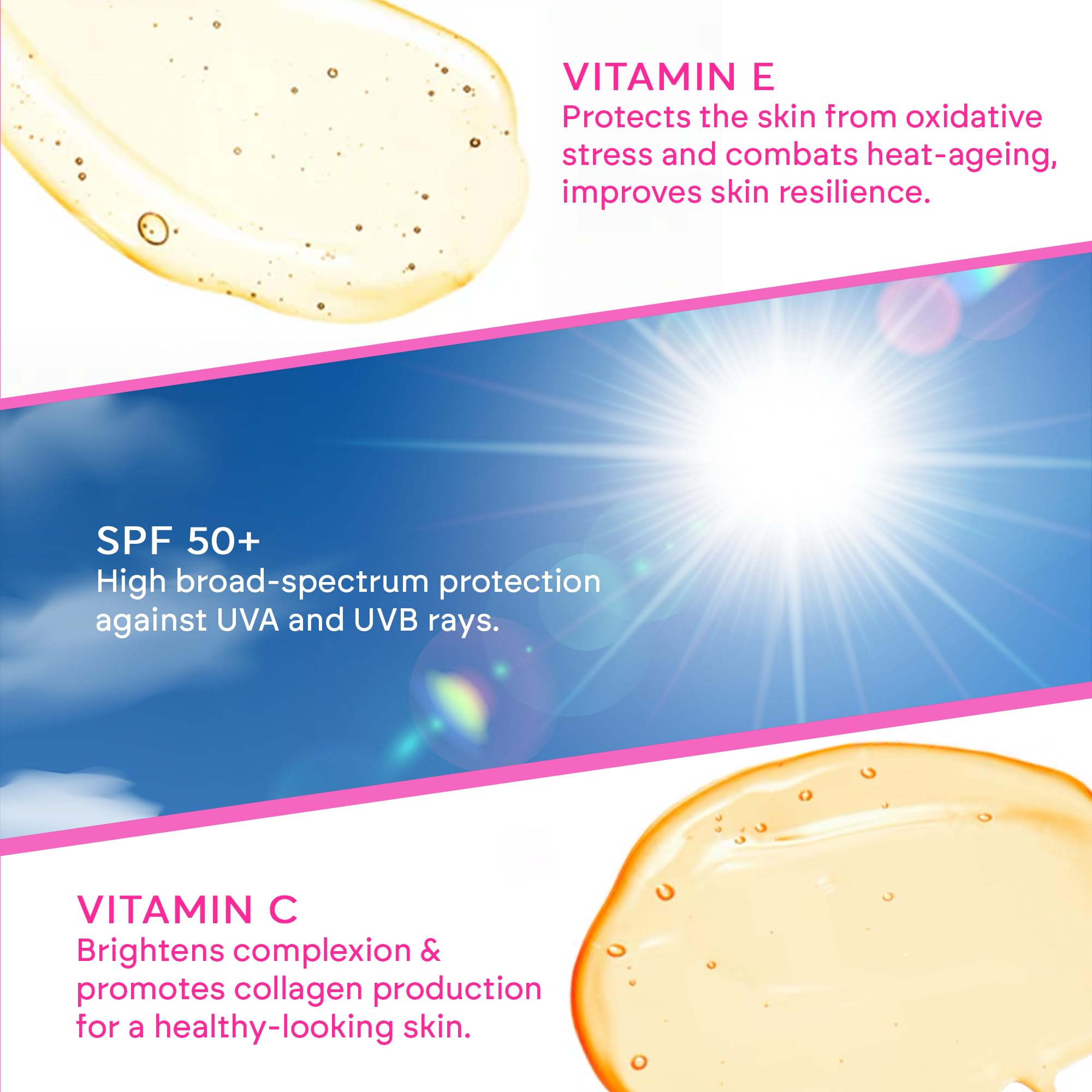 2bTanned Glow SPF 50 Face Moisturiser (50ml), Facial Cream with Sunscreen and Subtle Shimmer, Anti Heat Aging - Image 3