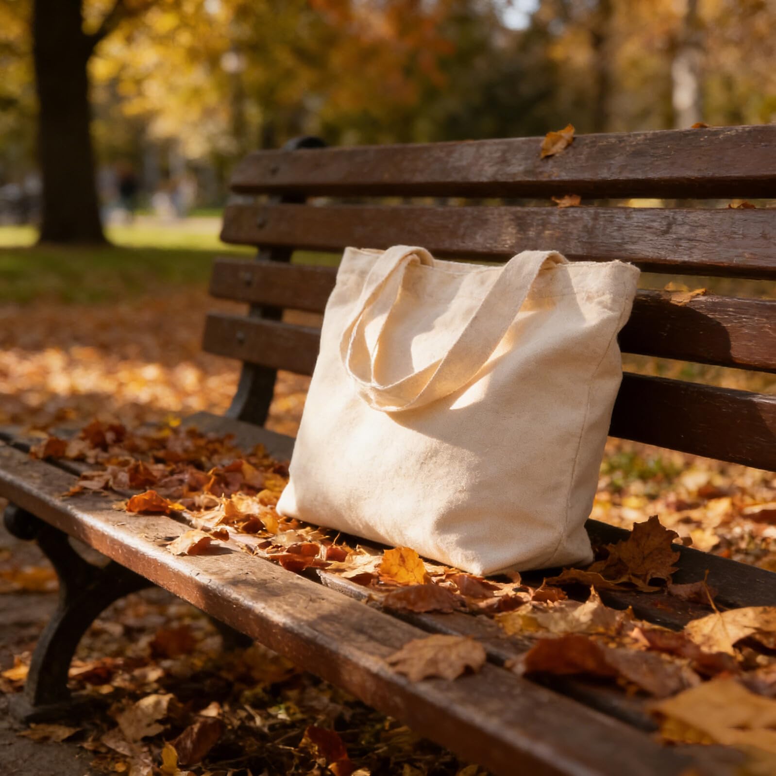 COLLBATH 10 Stück Canvas Tragetaschen aus Baumwolle Kleine Weiße Stofftaschen mit Griffen Wiederverwendbare Segeltuchtaschen für Alltag Reisen und Einkaufen (30x20x10 Cm)