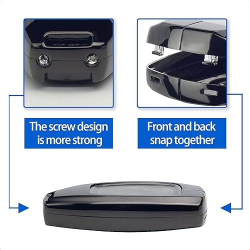 Miniatura 9 de Funda inteligente de aleación de zinc con patrón de fibra de carbono, compatible con Hyundai KONA, Palisade, Santa FE Keyless Car Remote Accesorio