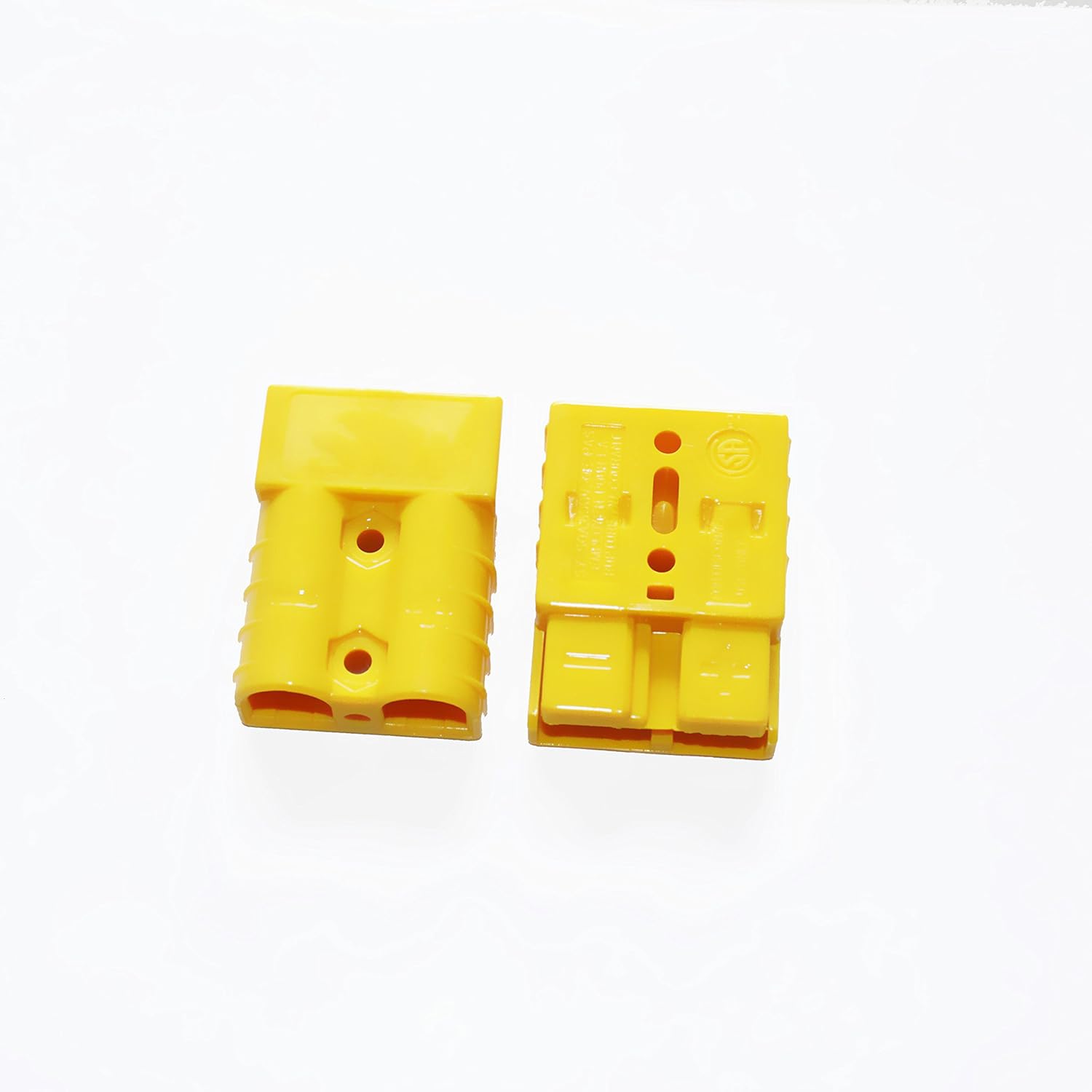 X-Haibei Battery Quick Connector Kit 50AMP Plug Connect Disconnect Winch Trailer Yellow (8AWG)