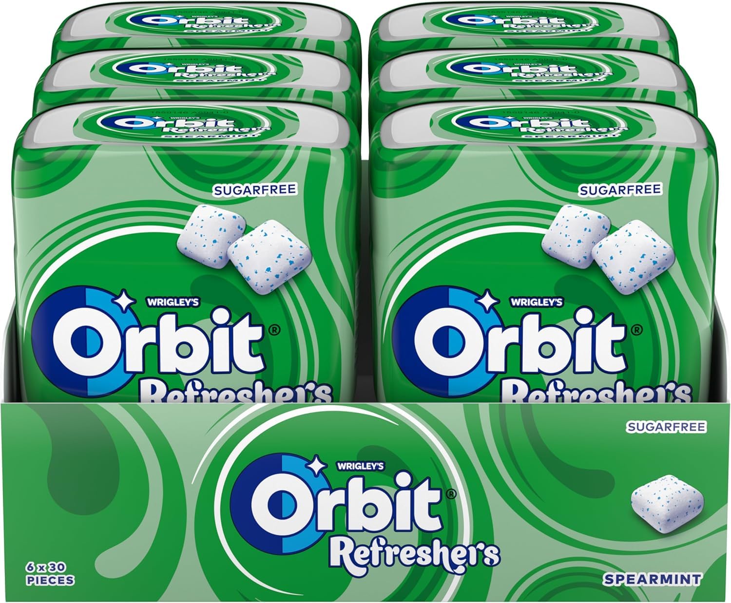 Orbit Refreshers Chicles Sin Azúcar Hierbabuena 6 x 30