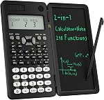 Scientific Calculator for High School 991ES Plus, ROATEE Calculators Multiview 4-Line Display with Writing Tablet, Rechargeable & Coin Battery Power Calculator Desktop Back to School Office Supplies