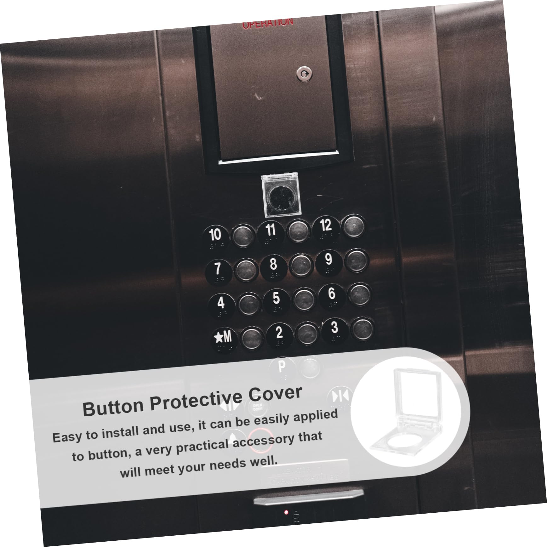 ERINGOGO 4pcs Emergency Stop Button Cover Button Protector Sturdy Material for Circuit Electrician Machinery