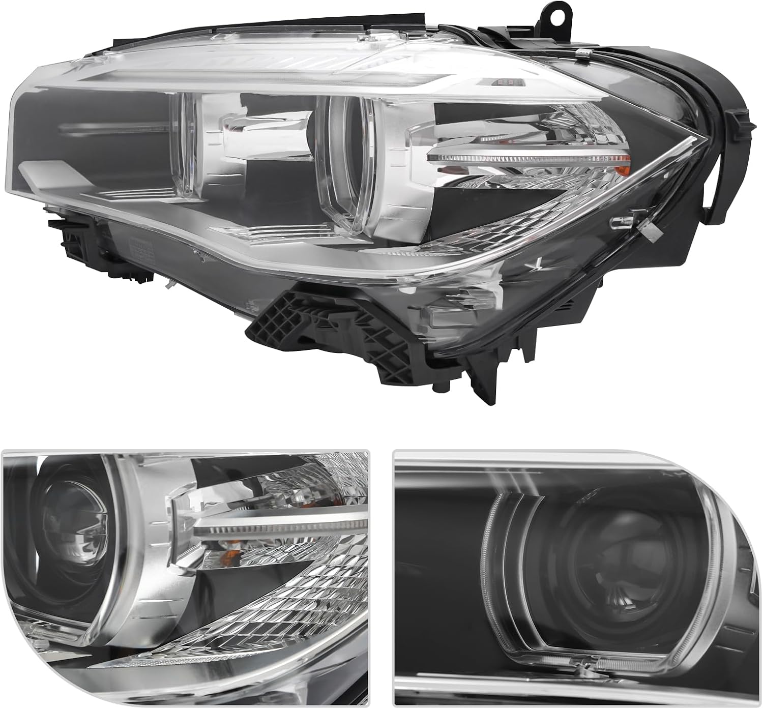 HID Headlight Assembly for 2014-2018 BMW X5 F15 F85 sDrive35i/xDrive35i/35d/40e (NON-M Sport Models) Xenon Front Headlamp Driver Side 63117317109