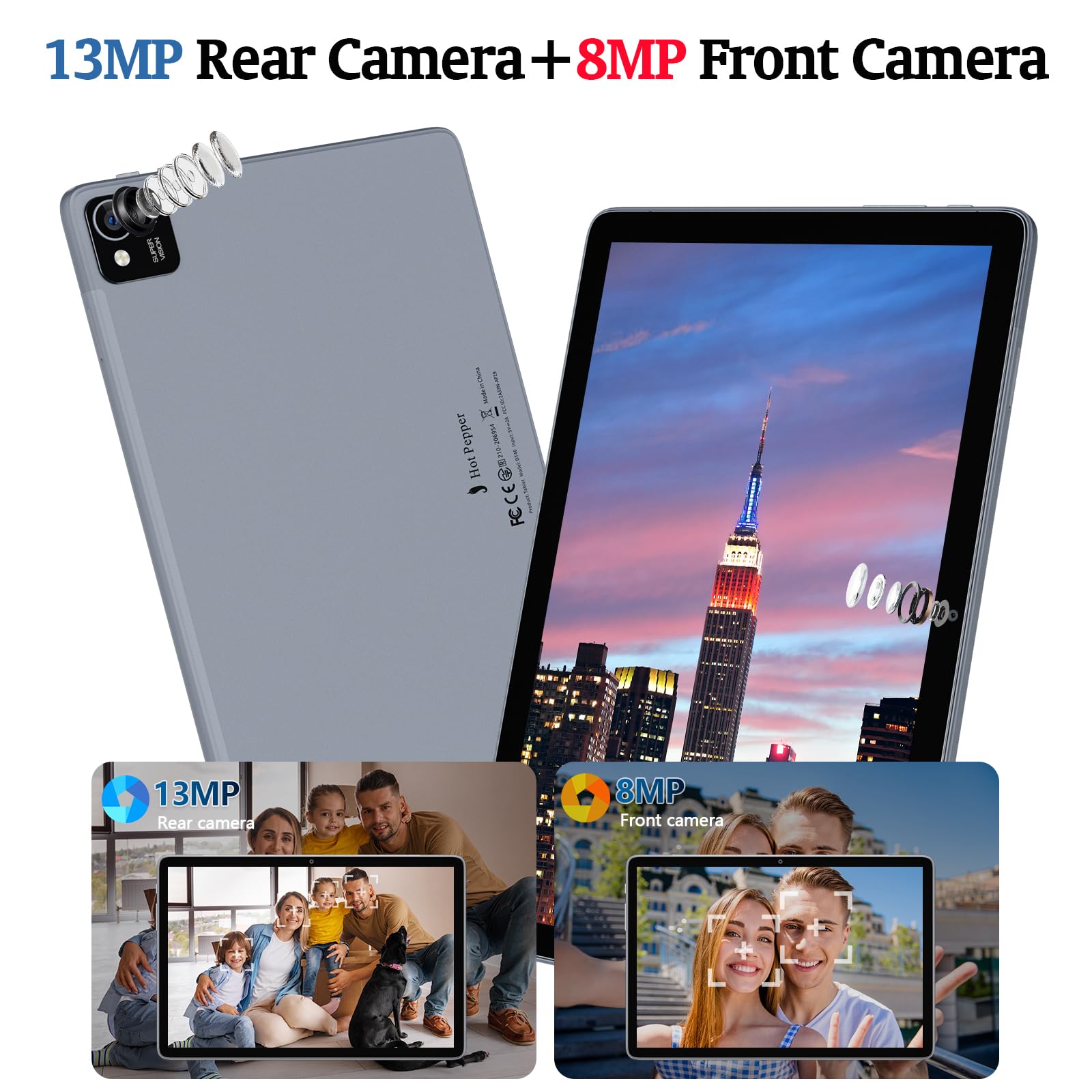 Hot Pepper DT40 128GB 10.1インチ #T-295 Hot Pepper Tablet DT40 6GB RAM 128GB ROM + 1TB Expansion