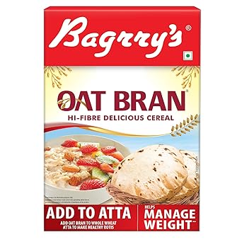 Bagrry's Oat Bran 200gm box | High in Fibre & Protein | Good Digestive Health | Helps Reduce Cholesterol & Manges Weight - image, photos