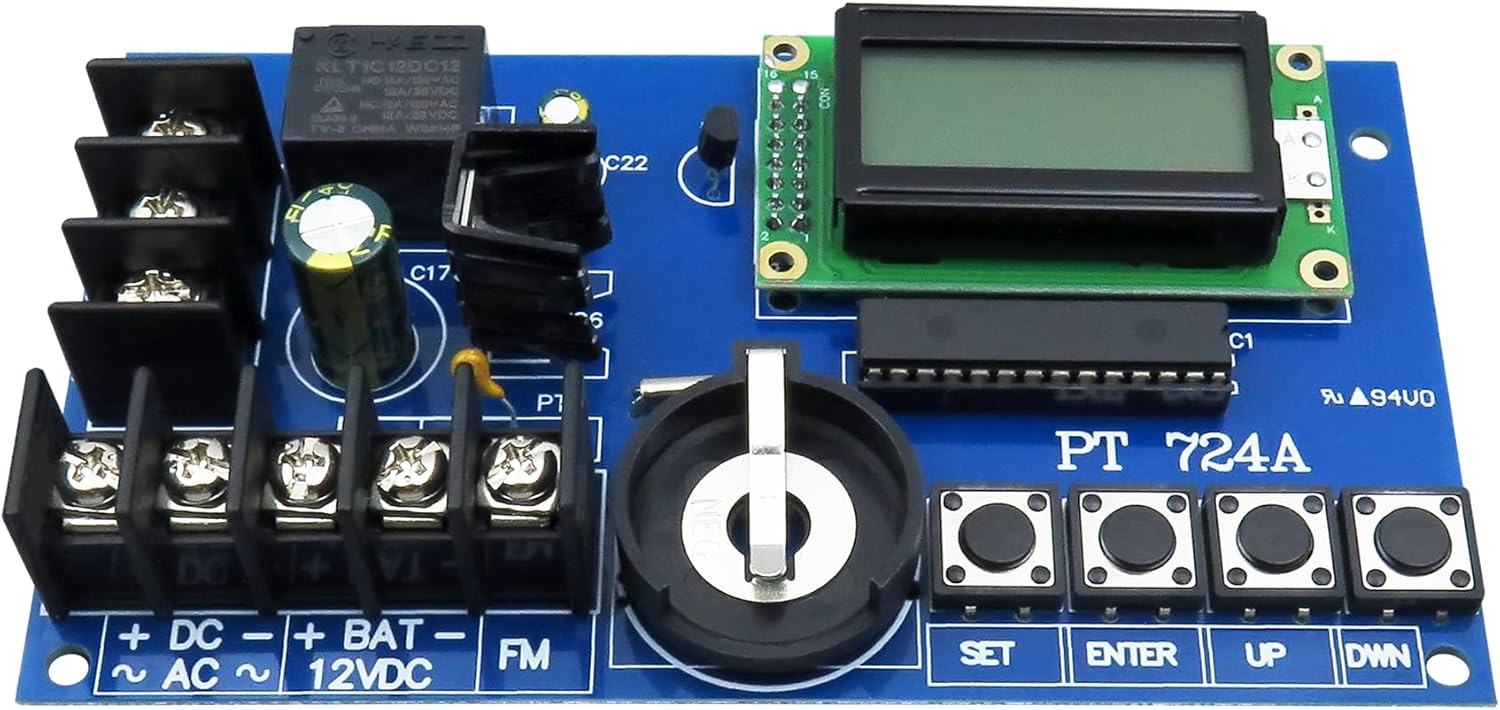 PT724A Digital Timer 365 Day 24 Hr Annual Event Timer Board Compatible with Altronix PT724A