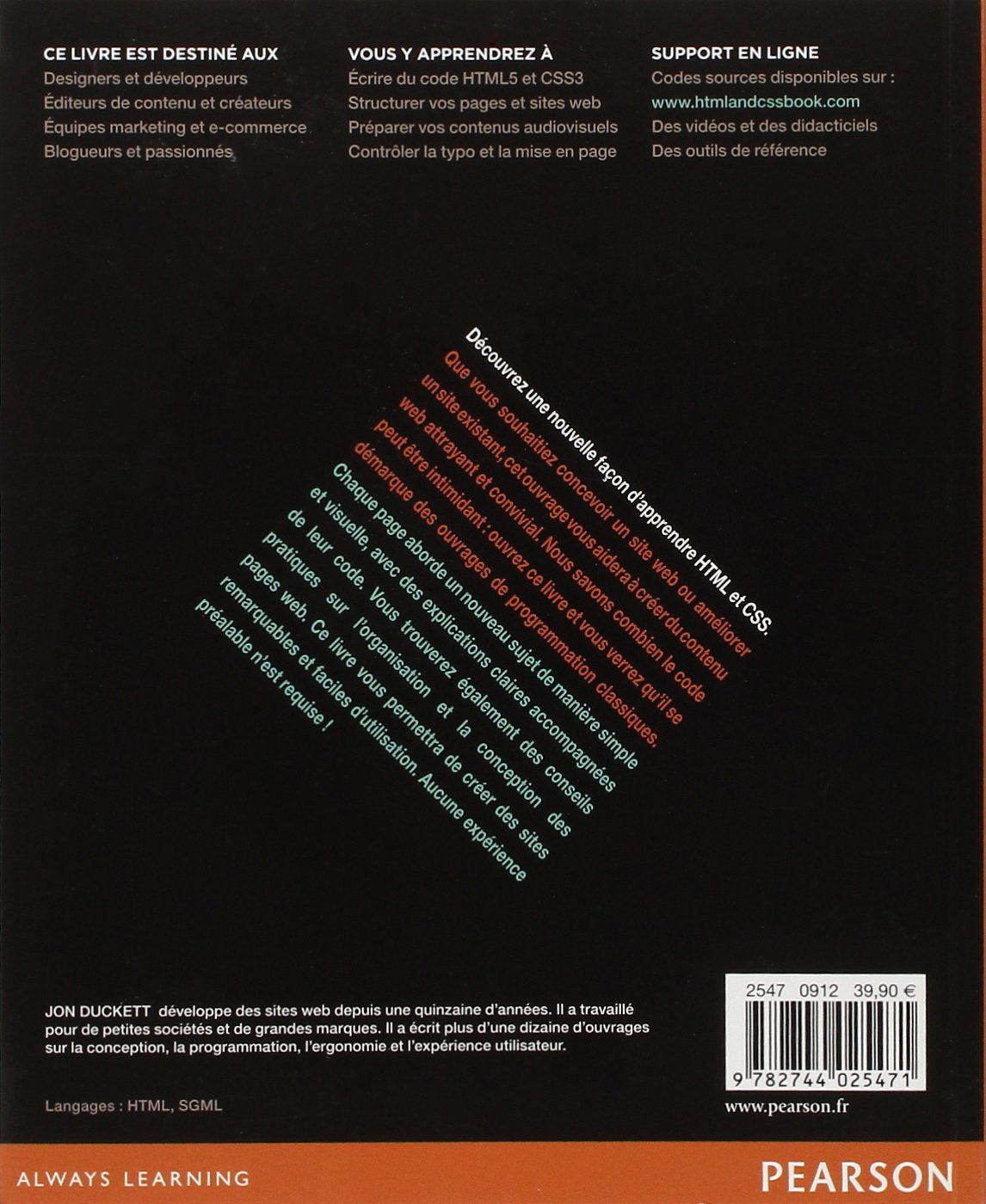 HTML & CSS DESIGN ET CREATION WEB