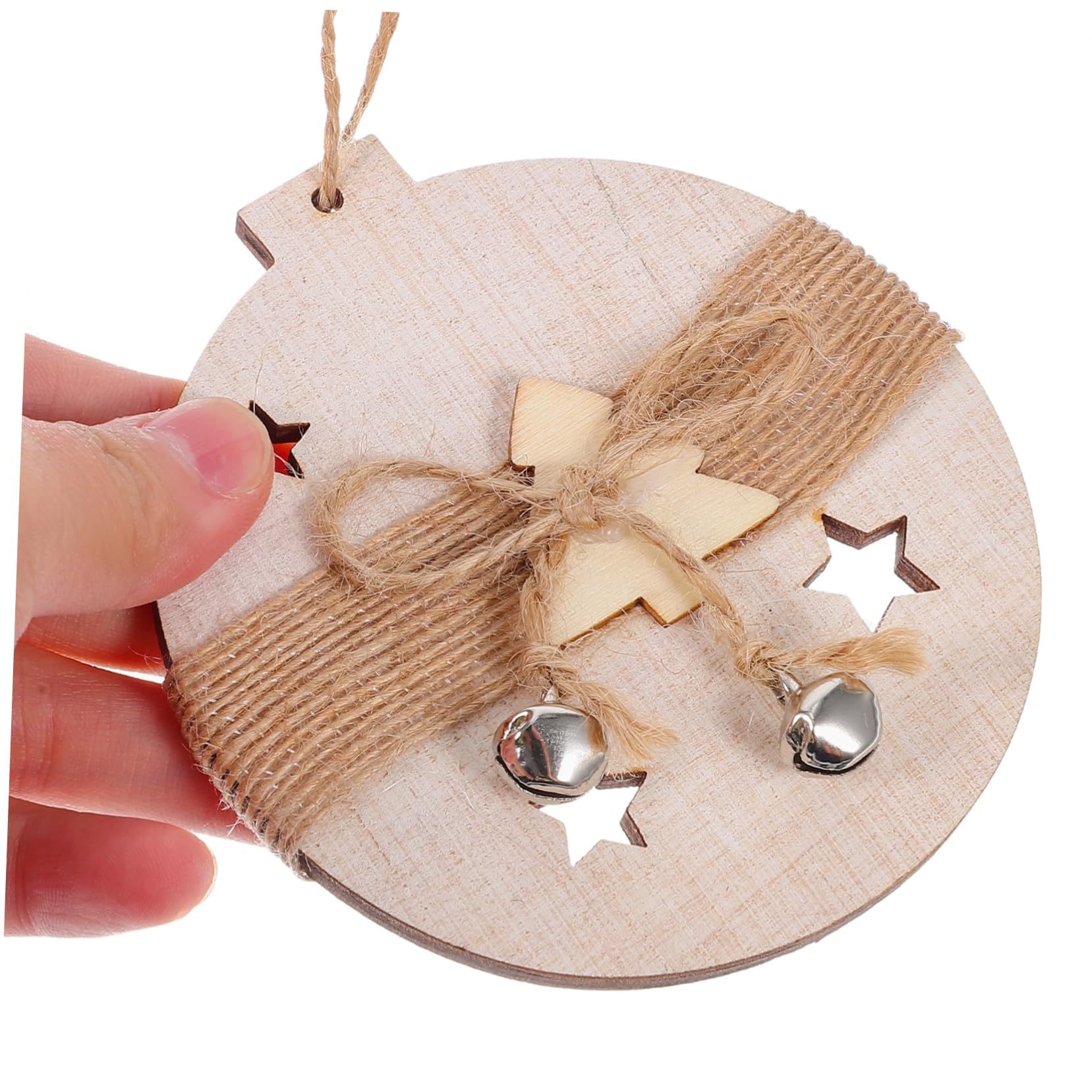 3 Juegos Navidad Colgante Decoración Navideña Guirnalda Accesorios De Fiesta Decoraciones Navideñas Madera 6 Piezas * 3
