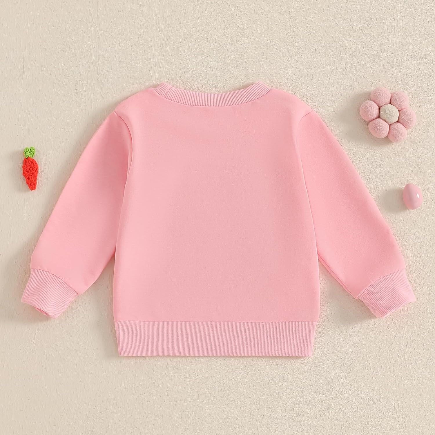 Dcohmch Toddler Girl Boy Easter Outfit Bunny Embroidered Shirt Sweatshirt Long Sleeve Pullovers Baby Spring Clothes - Image 4
