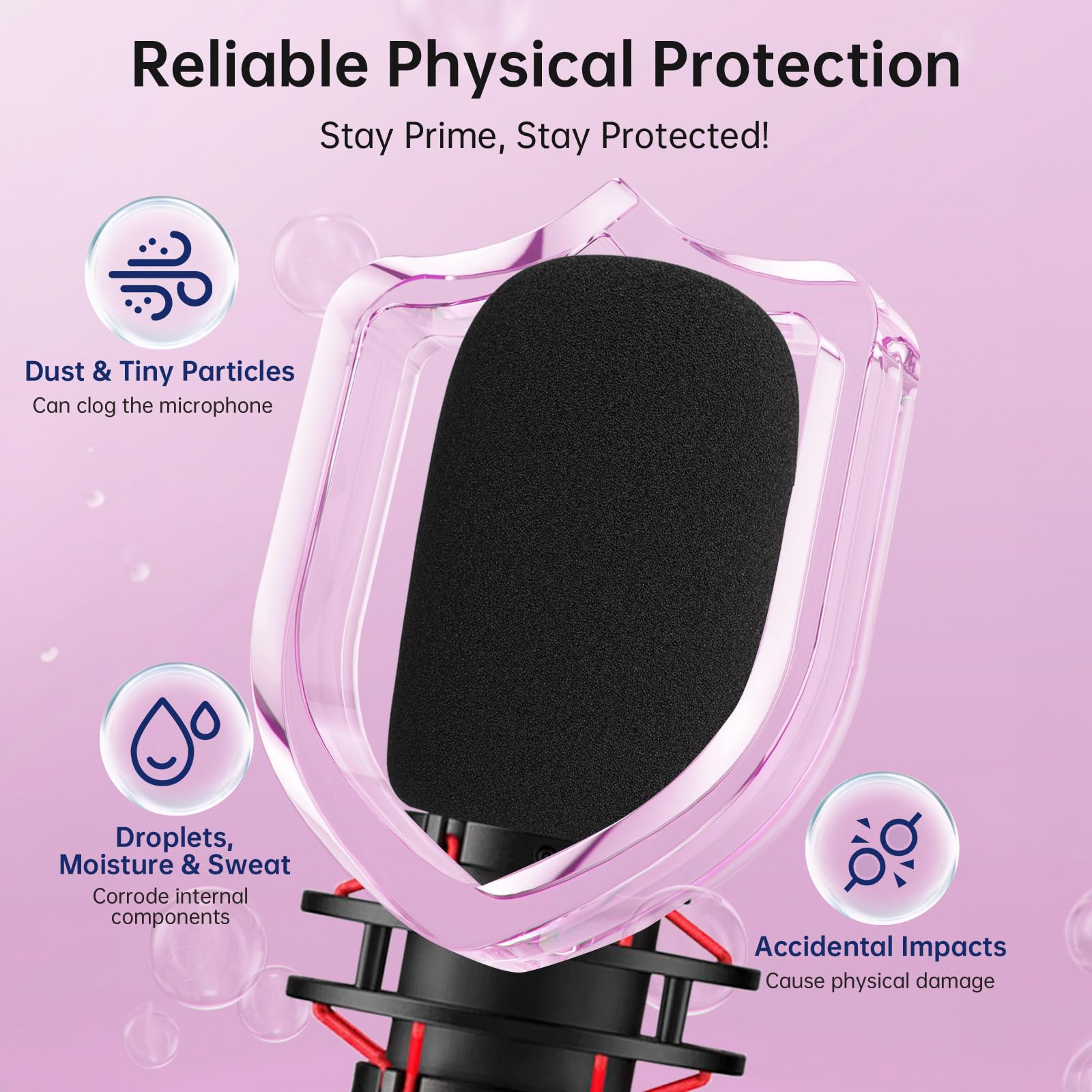 Amazon | Hyperx QuadCast Sマイク用ウィンドスクリーン/ポップ