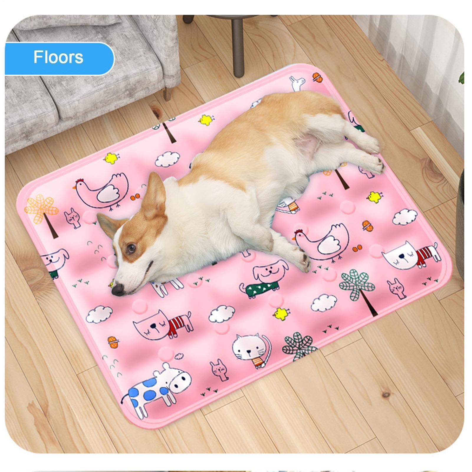 Alfombrilla de refrigeración para perros, almohadilla de enfriamiento de gel para gatos de verano, alfombrilla para cachorros, para interiores y exteriores, sofá, jaula, perrera, asiento de coche