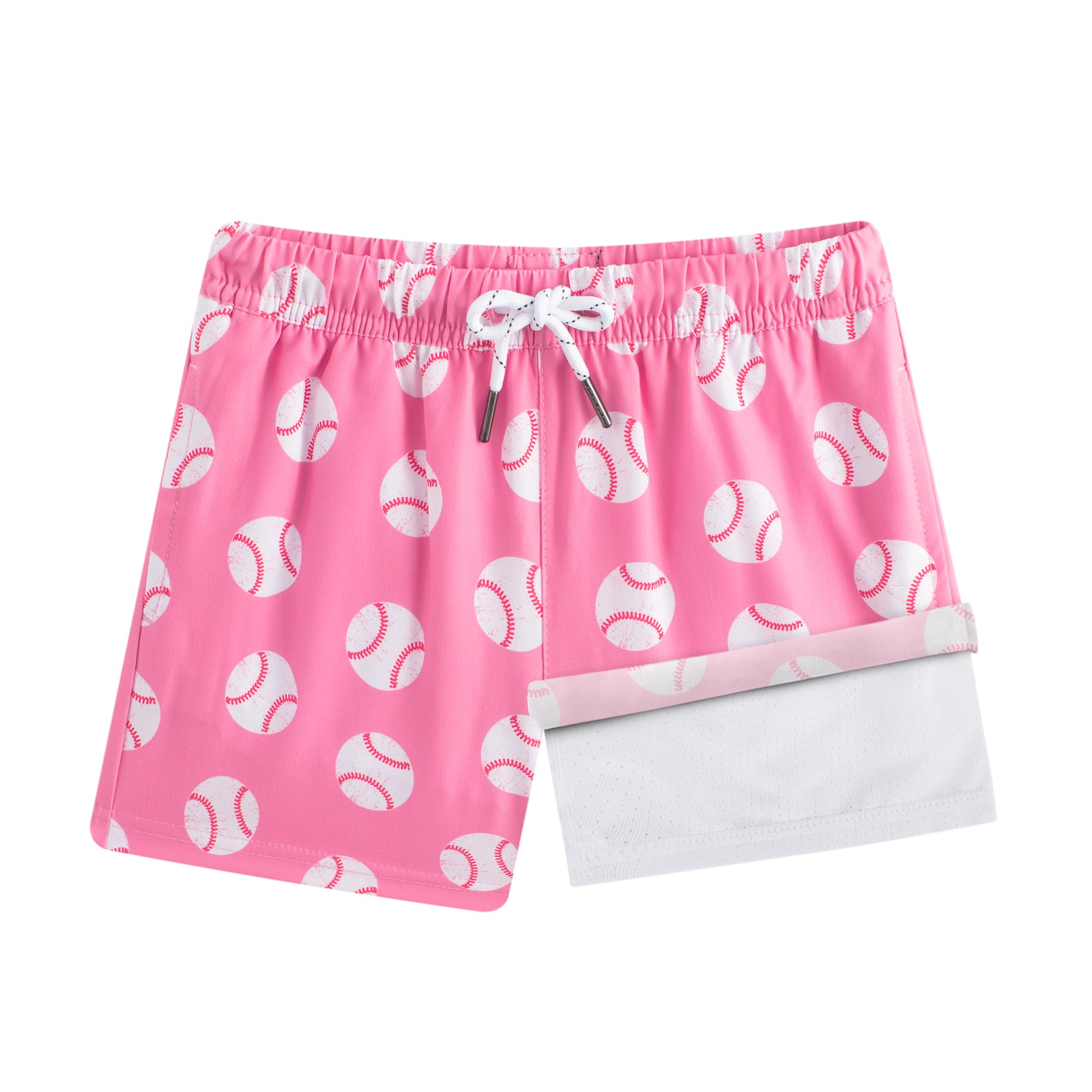 BRISIRA Boys Swim Trunks Bathing Suit Compression Boxer Brief Liner Anti-Chafe Swimsuit Swim Shorts Toddler Kids Youth Teen