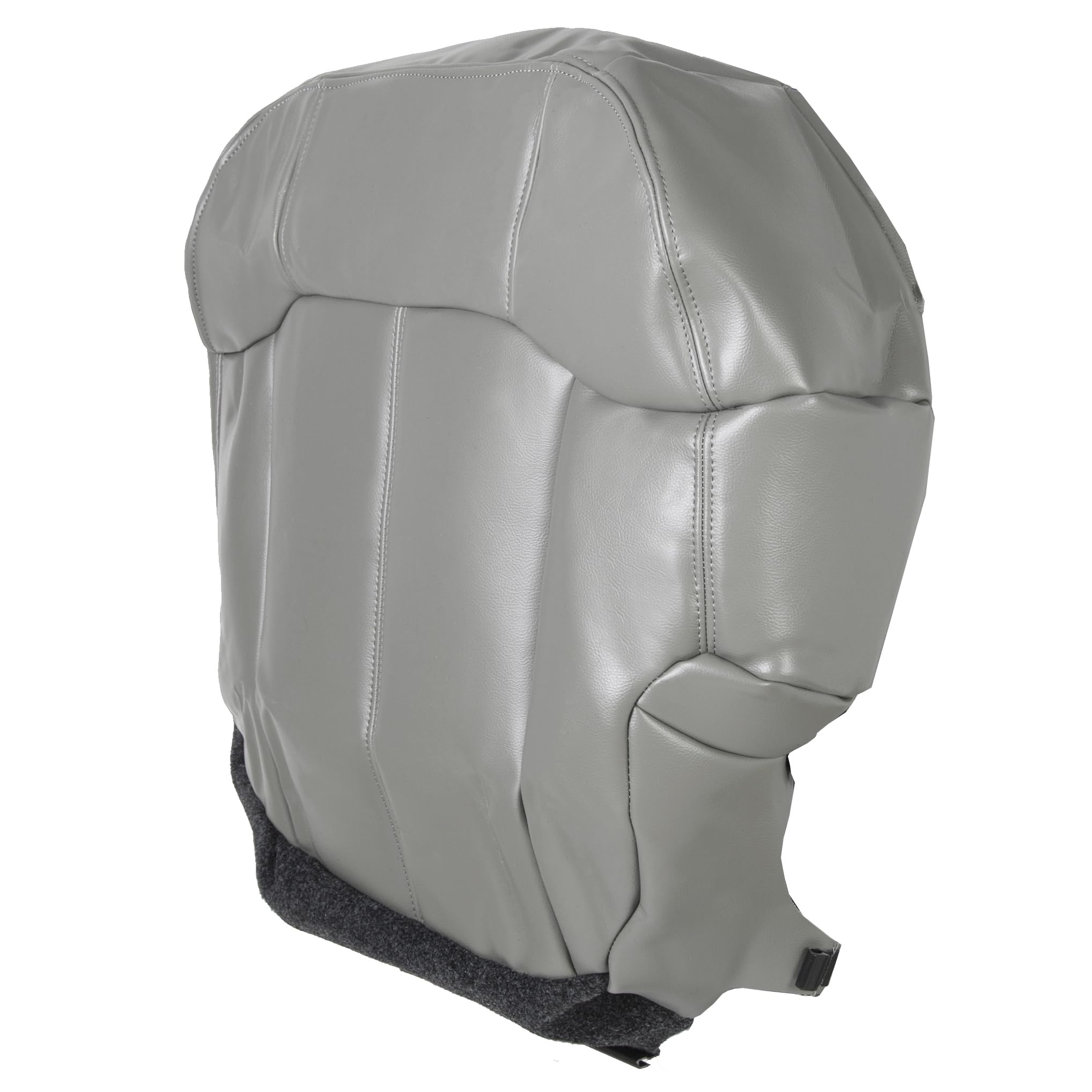 JMTAAT Seat Cover Compatible with 1999-2002 Silverado Tahoe Suburban GMC Sierra & Yukon Synthetic Leather Driver Bottom (Pewter Gray Cover Only)