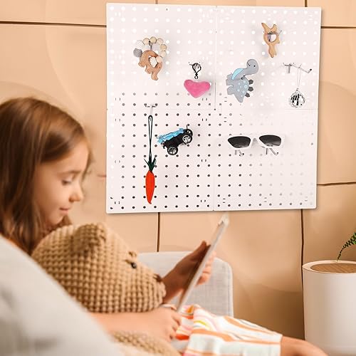 Miniatura 5 de 200 ganchos de tablero de clavijas para colgar de acero inoxidable, ganchos de clavijas, soportes de pared, accesorios de metal para garaje, hogar,