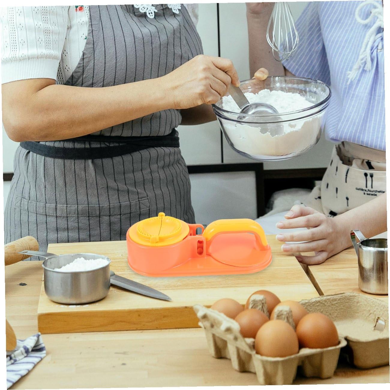 1set Dumpling Maker Machine Manual Dough Presser Molds Easy to Use for Family Party Restaurant