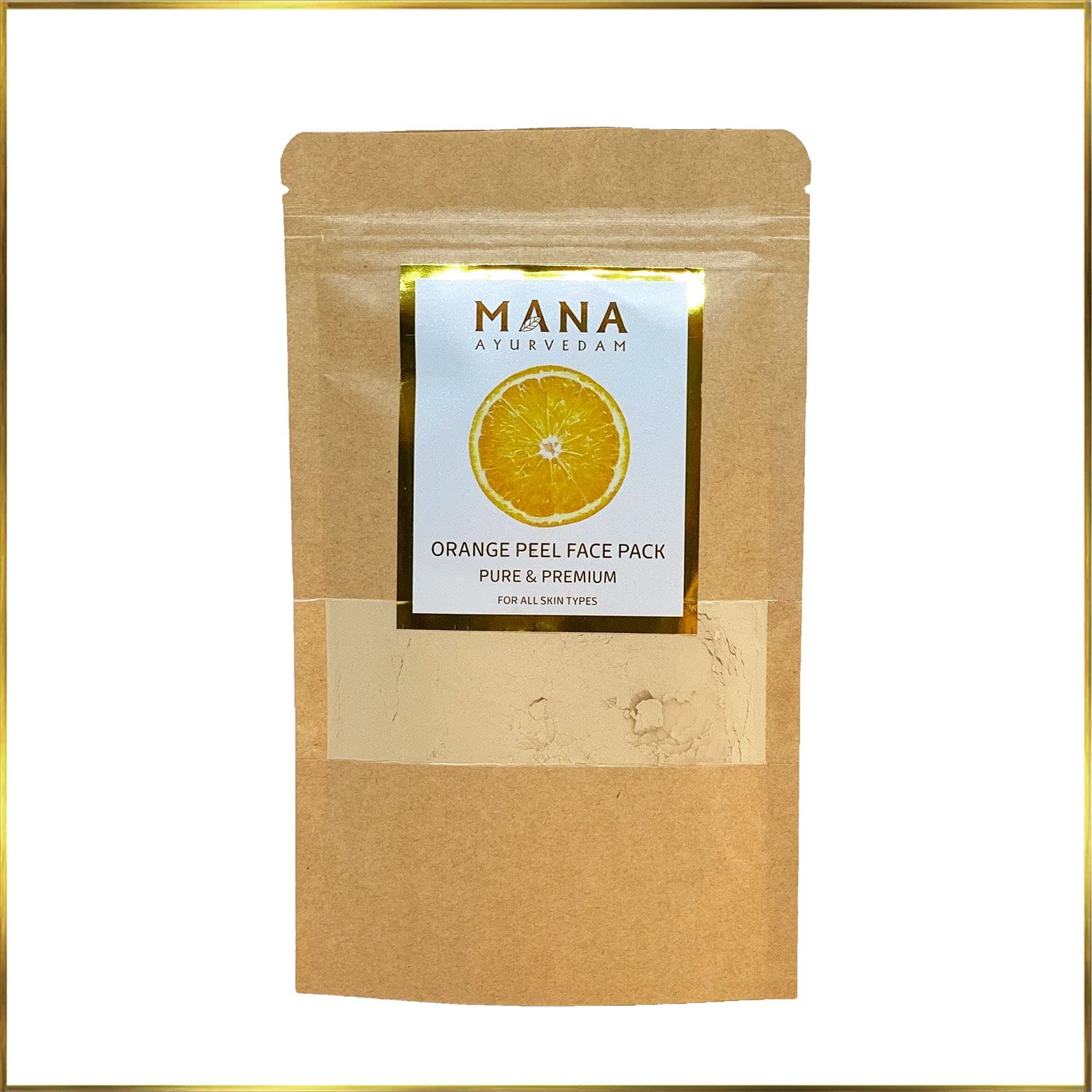 MANA AYURVEDAM ORANGE PEEL FACE PACK | Dark Spot Remover | 100g