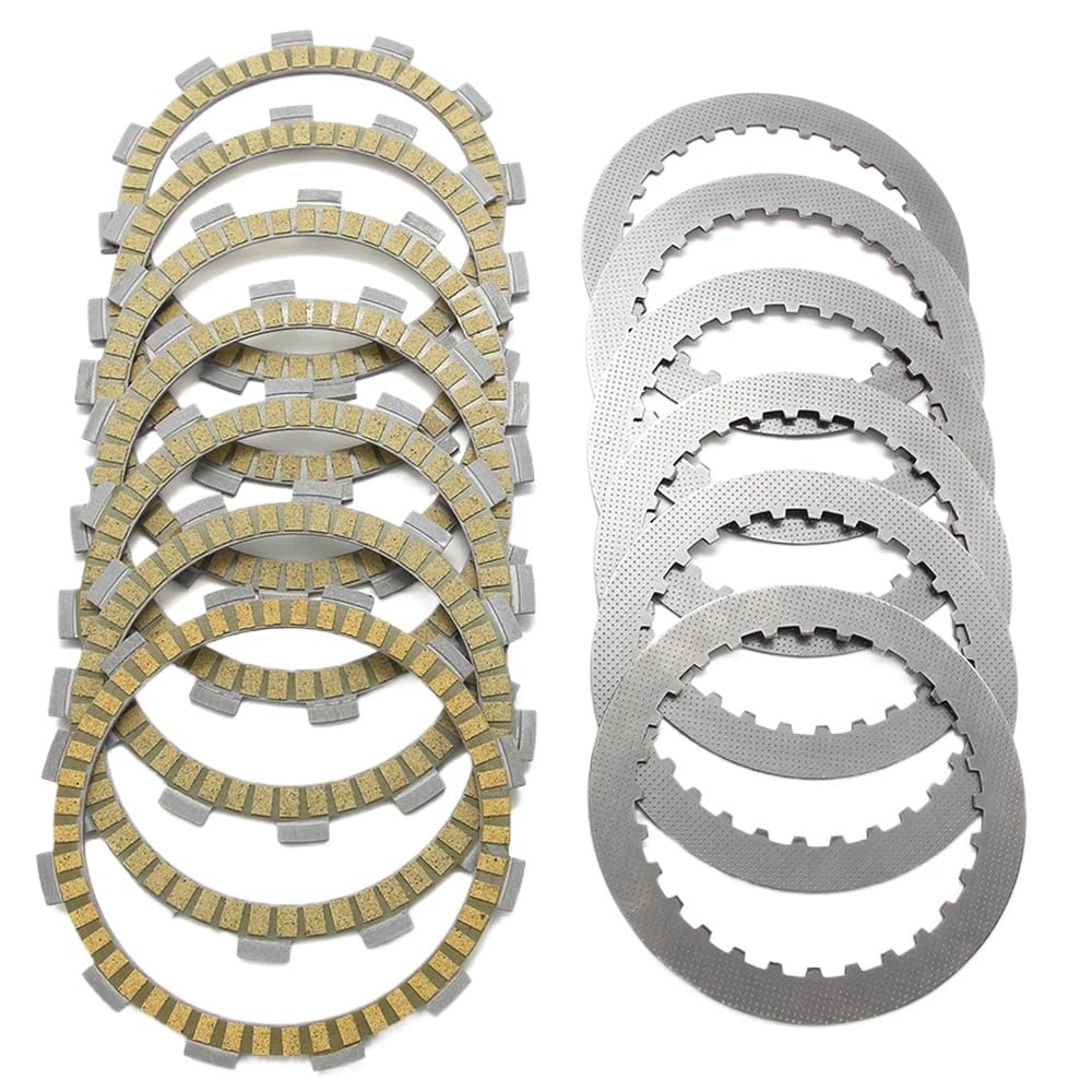 Kupplungsscheiben-Platten-Set, kompatibel mit Motorrädern VS400 VS600 VS700 VS750 VS800 VL400 VL800 VL800B VL800C VL800T VX800 VZ400 VZ800 M800