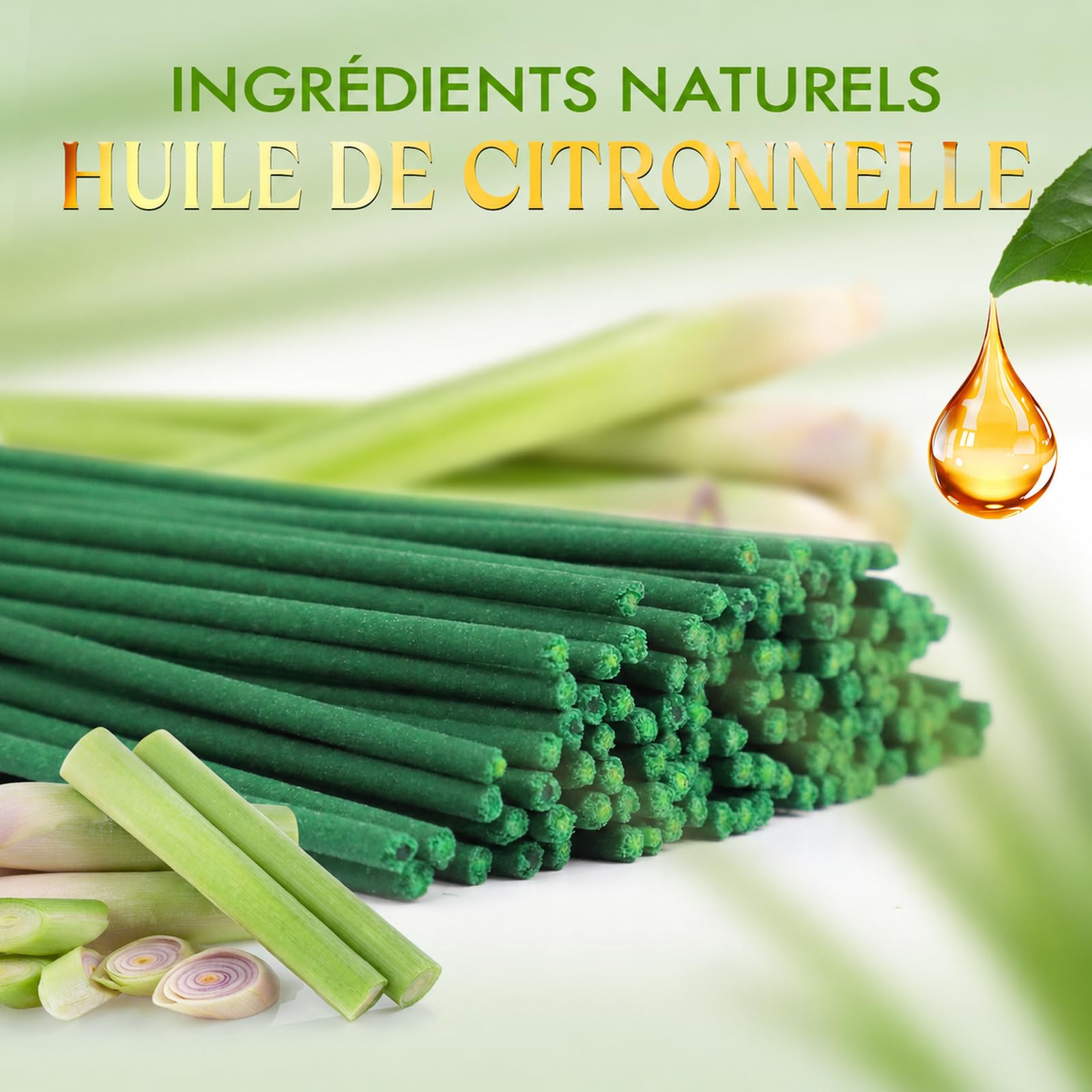 Citronela incienso 120 palos para exteriores jardines