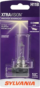 SYLVANIA H11B XtraVision Halogen Headlight Bulb, High or Low Beam, 1 Bulb