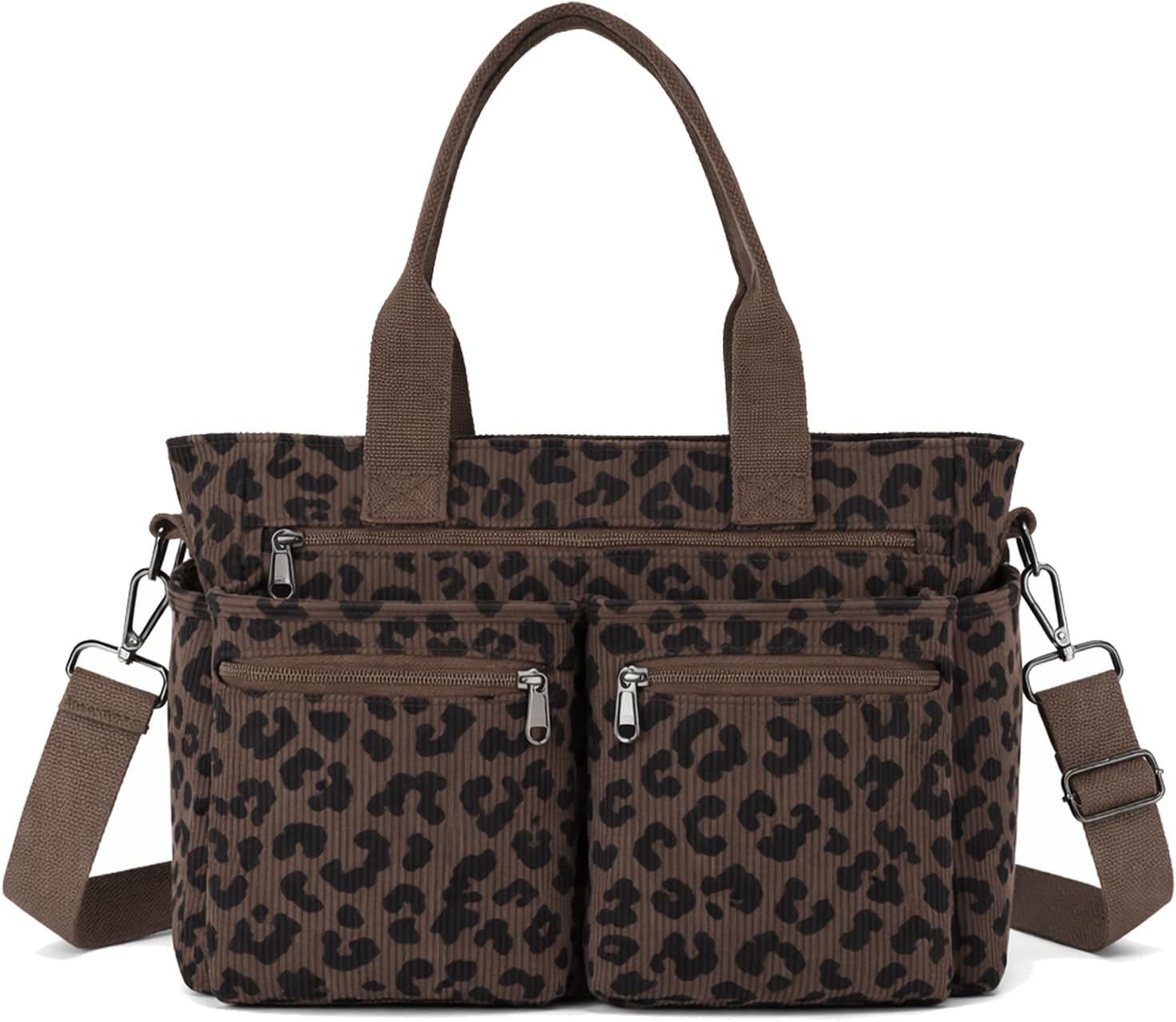 KAMEILONG Womens Casual Corduroy Tote Bags with Multiple Pockets Hobo Crossbody Bag Travel Shoulder Bags Cute Purse Handbag