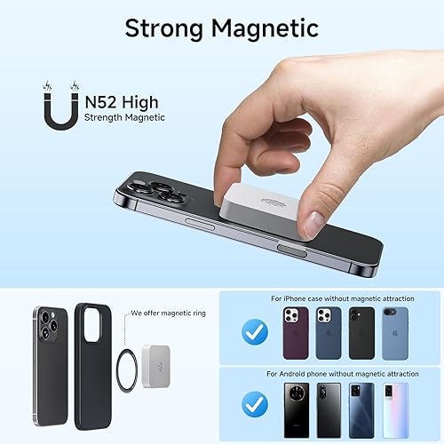 Miniatura 2 de fanxiang SSD portátil magnético de 1 TB, SSD externo con USB 3.2 Gen 1 tipo C y anillo magnético, almacenamiento compacto para iPhone 1615,