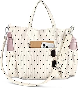 Miss Adola Corduroy Crossbody Tote Bag for Women