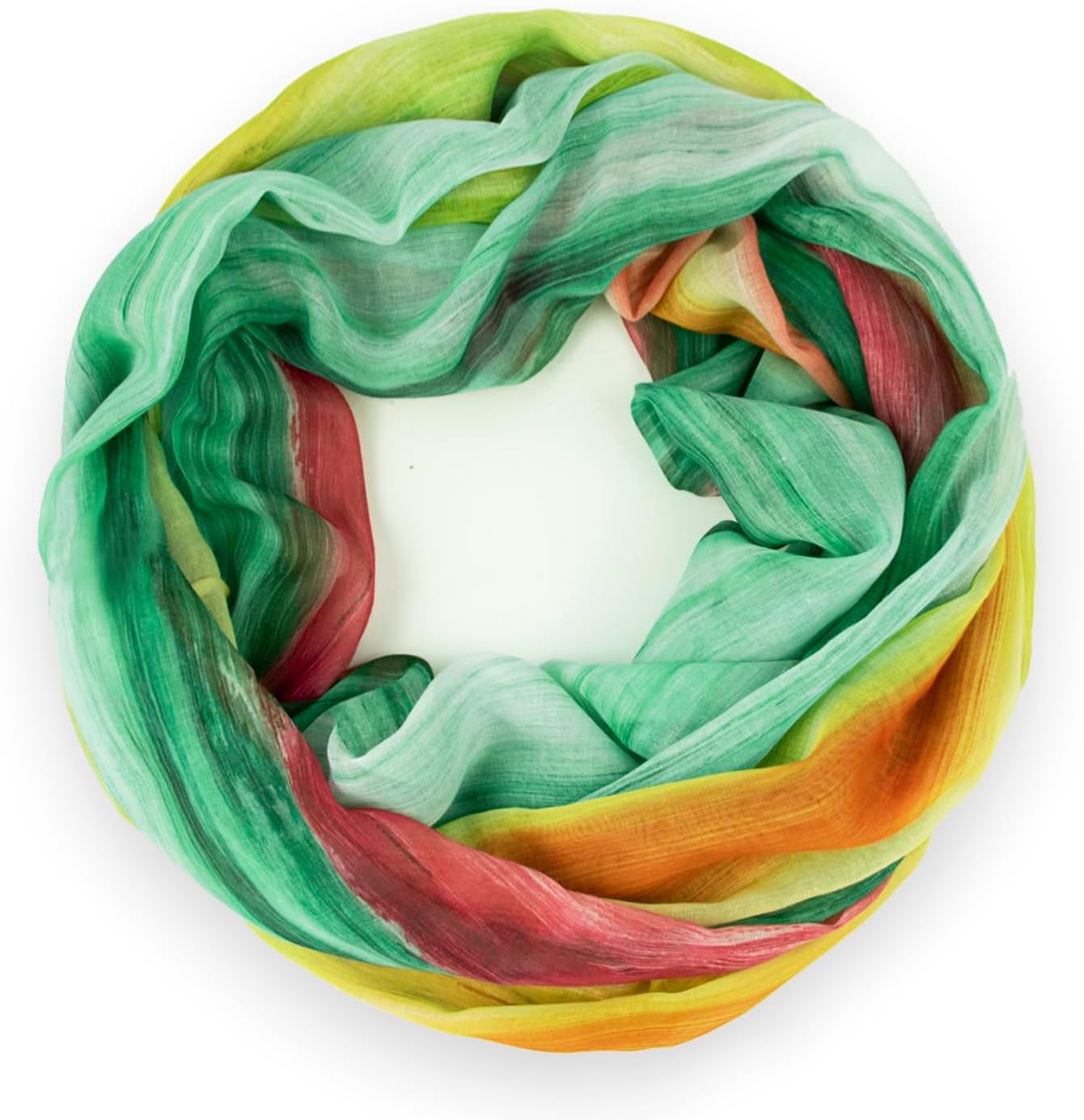 85x48 Cm Sjaal Gloop Colsjaal Voor Dames, Sjaal, Doek, Zijdeachtig, Luchtig, Licht Met Kleurrijk Patroon Print, Eén Maat Mode Sjaal Voor Lente Herfst