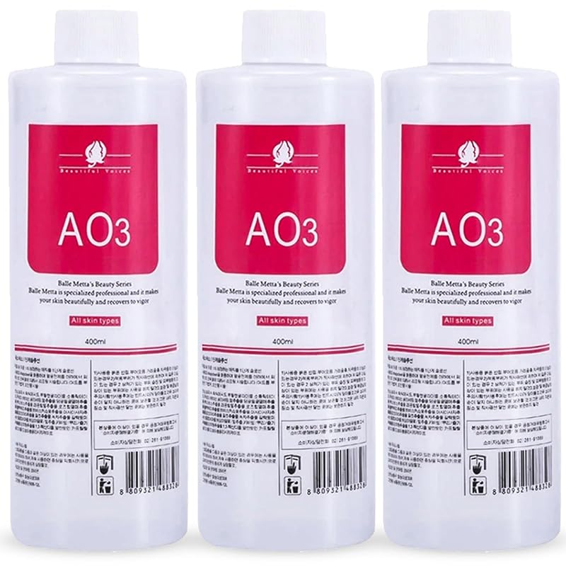YMEYFAN Solução facial AO3 para máquina profissional, 3 frascos de 400 mL