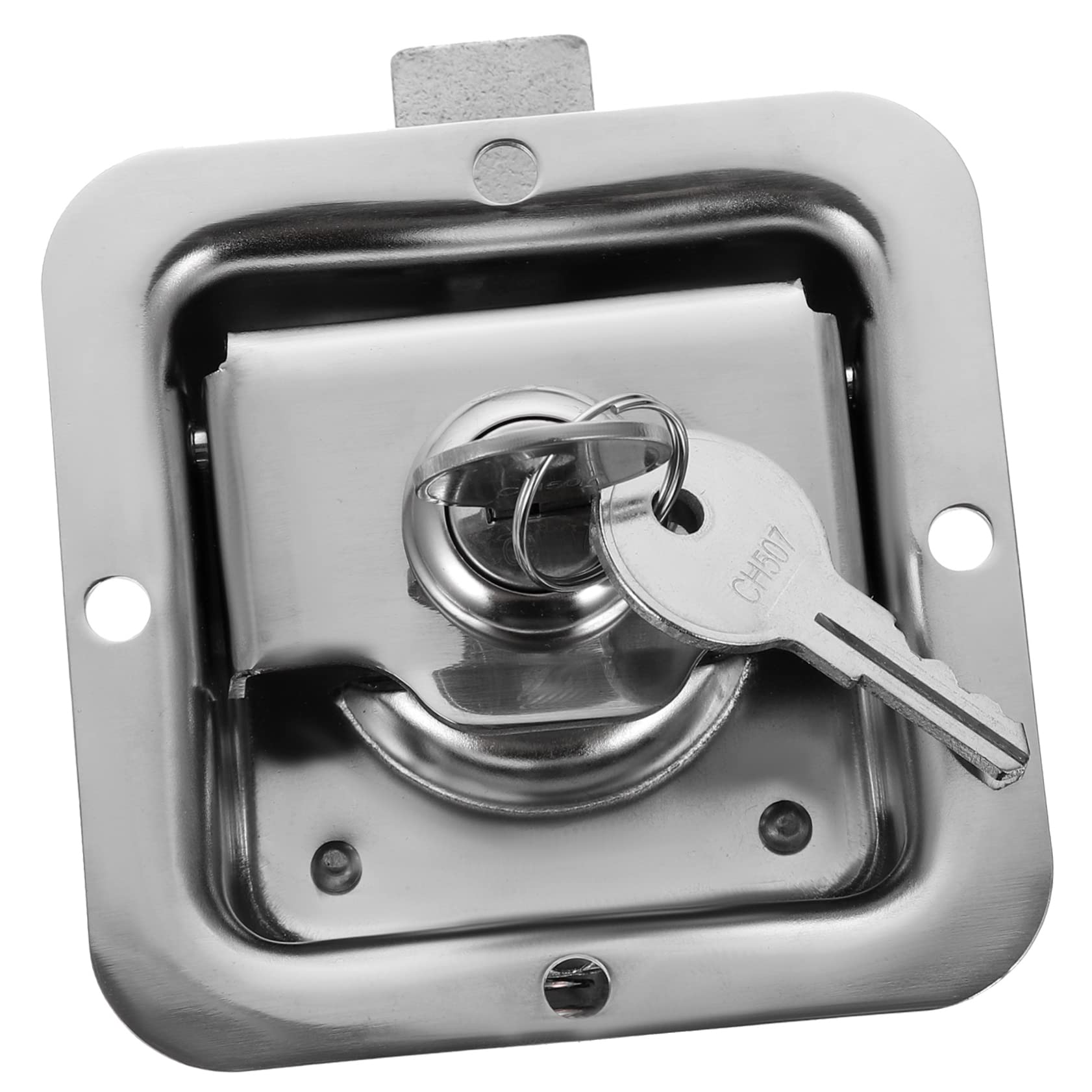4ensembles Verrou Acier Inoxydable Pour Serrure De Type Encastré Pour Boîte à Outils Et Accessoires De Camping- Clés Incluses