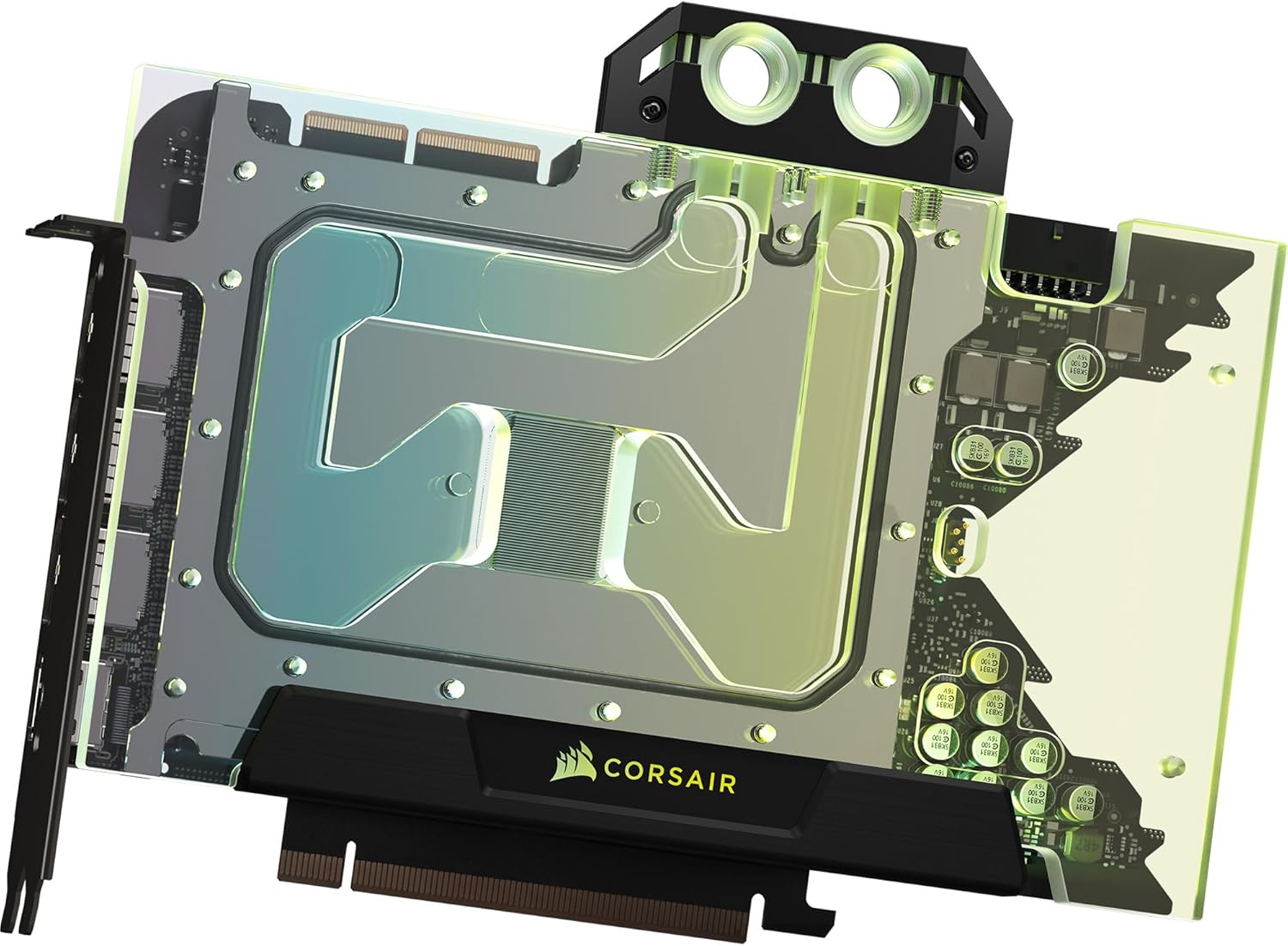 CORSAIR Hydro X Series XG5 RGB 3090 Ti Founders Edition GPU Water Block - for NVIDIA Geforce RTX 3090 Ti Founders Edition Graphics Cards - Clear